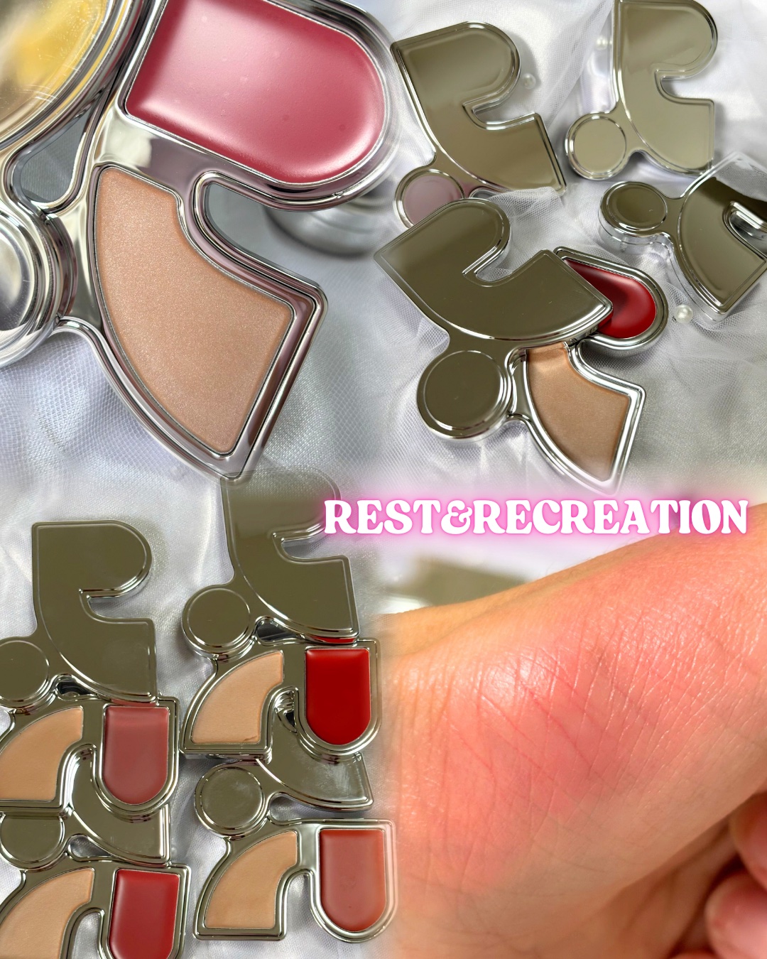 マルチブラッシュアンドハイライターデュオ/Rest & Recreation BEAUTY/ジェル・クリームチークを使ったクチコミ（1枚目）