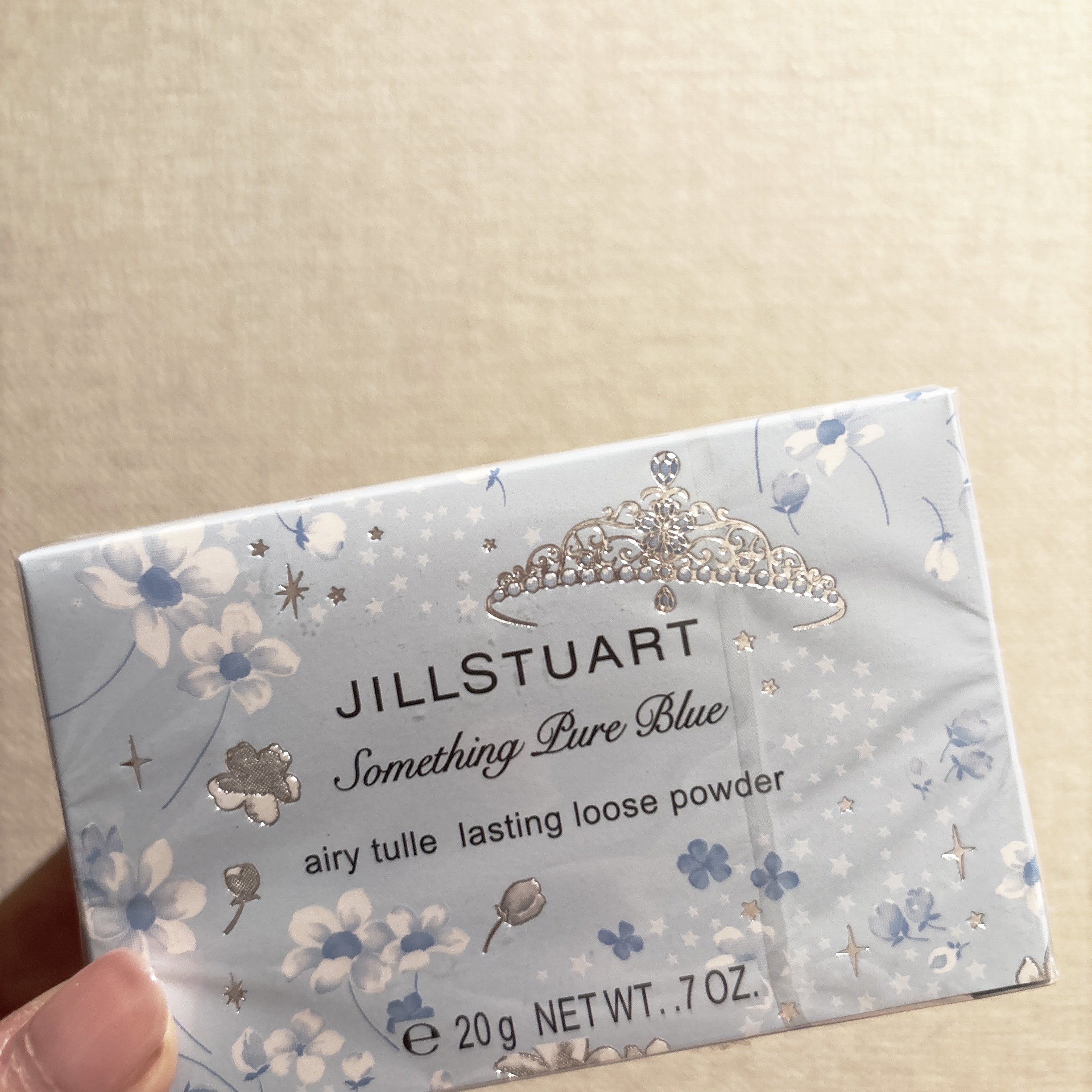 ジルスチュアート サムシングピュアブルー エアリーチュール ラスティングルースパウダー /JILL STUART/ルースパウダーを使ったクチコミ（3枚目）