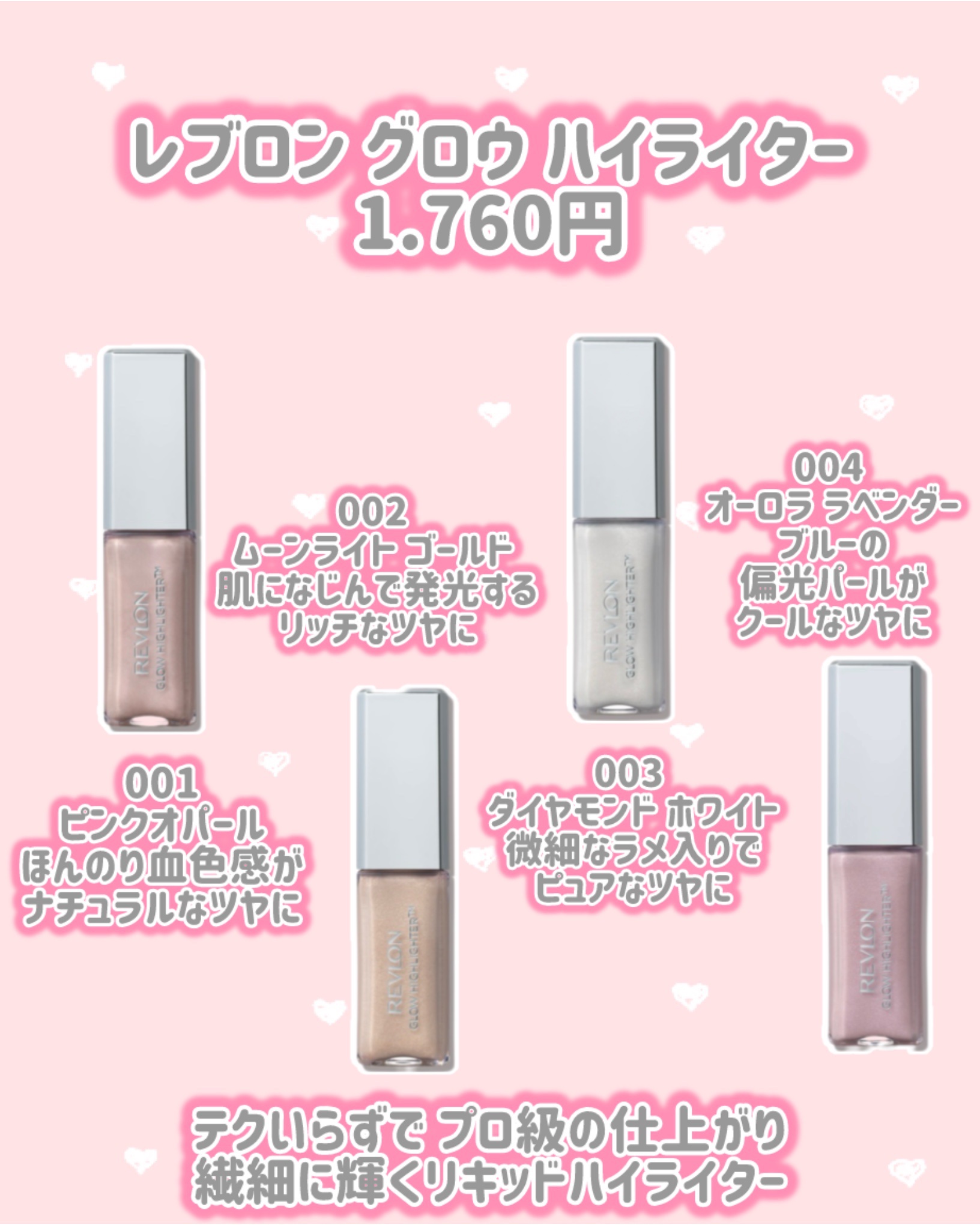 レブロン グロウ ハイライター 003 ダイヤモンド ホワイト/REVLON/リキッドハイライトを使ったクチコミ（2枚目）