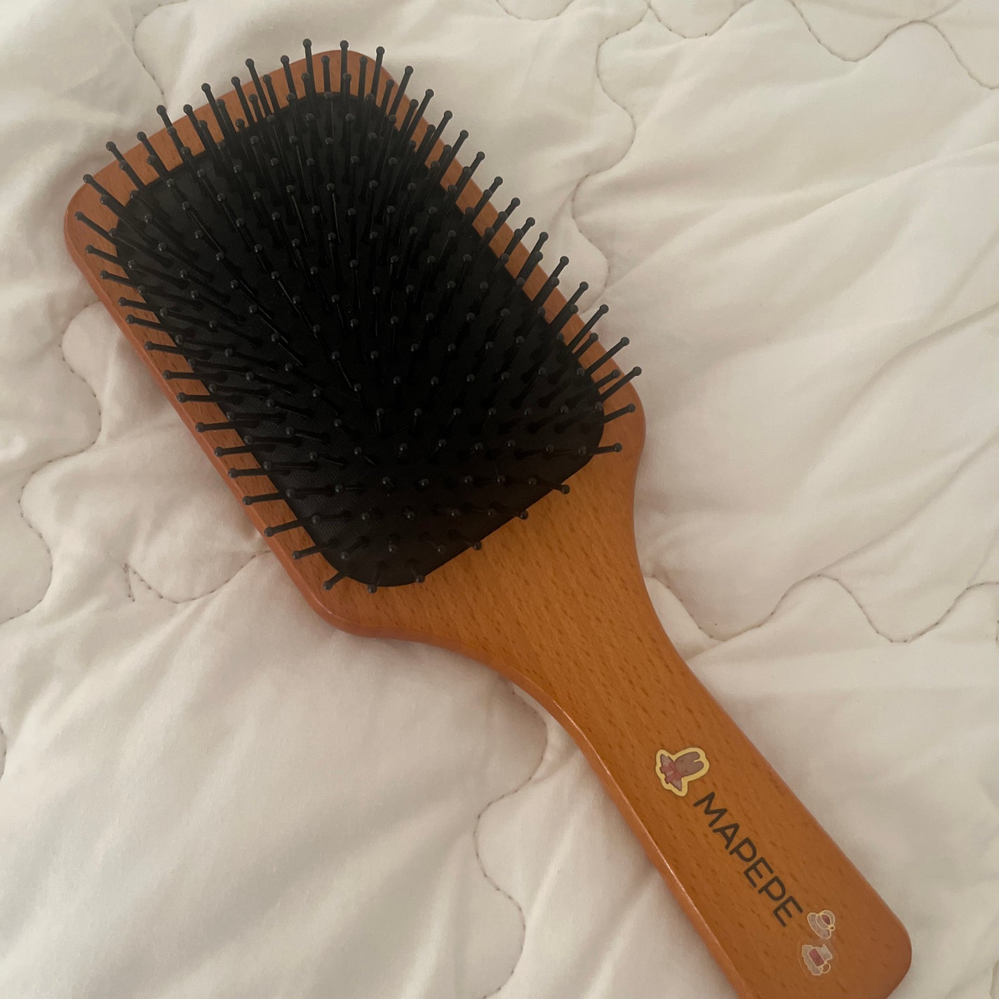 ふかふかクッションのパドルブラシ/マペペ/ヘアブラシを使ったクチコミ(1枚目)