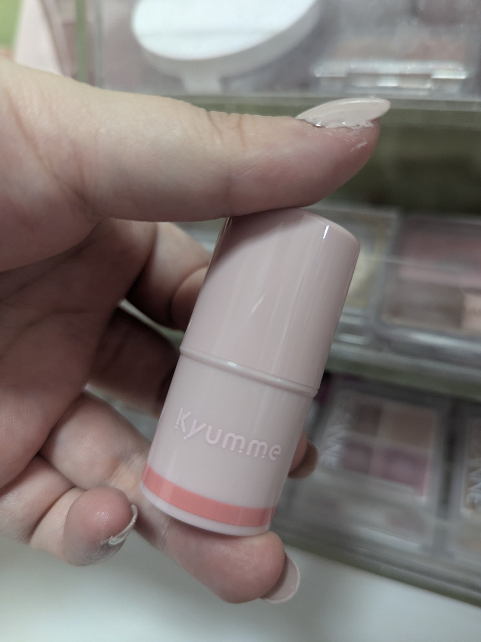 KM スティックチーク/Kyumme/ジェル・クリームチークを使ったクチコミ（3枚目）