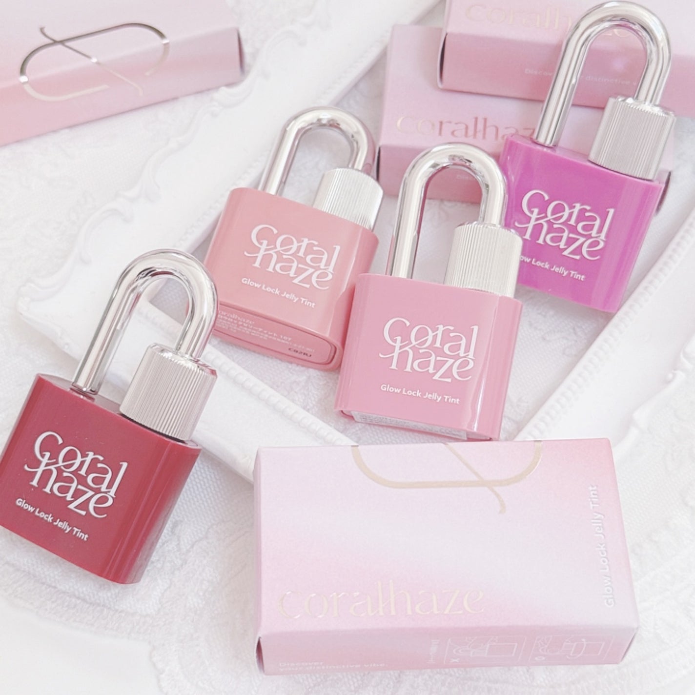 はーちゃん on LIPS 「@coralhaze_jpの南京錠リップ🔒💗💭完全にパケ買いで..」(1枚目)