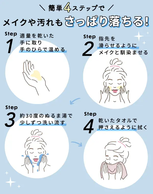 ジェルクレンジングの使い方