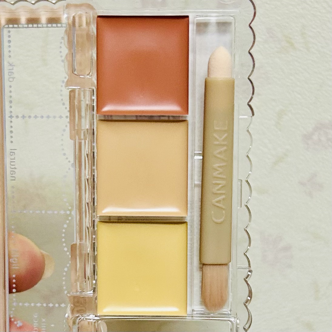 カラーミキシングコンシーラー/キャンメイク/パレットコンシーラーを使ったクチコミ（3枚目）