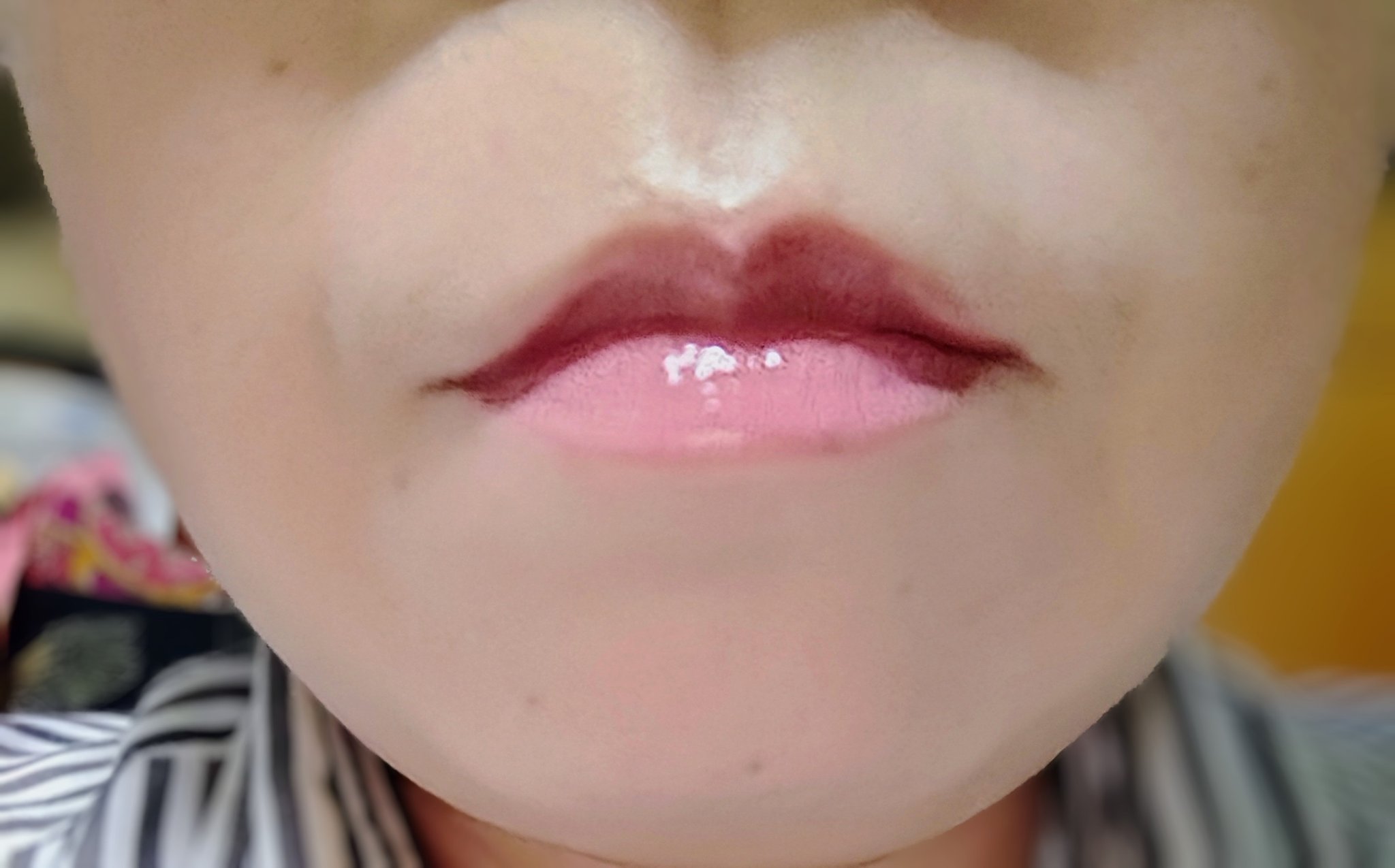 ザ ジューシーラスティングティント/rom&nd/リップティントを使ったクチコミ（2枚目）