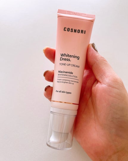 ホワイトニングドレストーンアップクリーム/COSNORI/化粧下地を使ったクチコミ(2枚目)