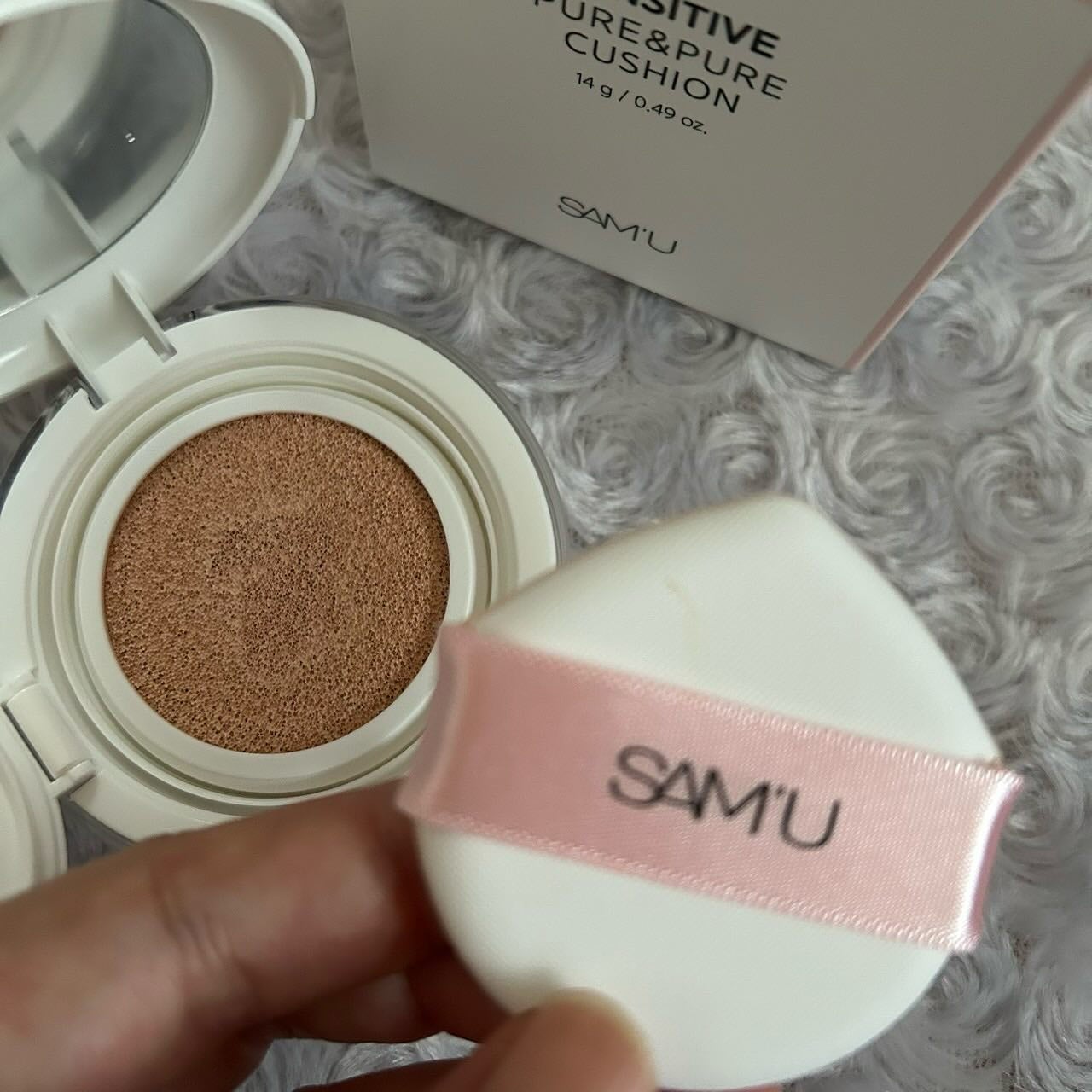 センシティブピュア&ピュアクッション/SAM'U/クッションファンデーションを使ったクチコミ(5枚目)