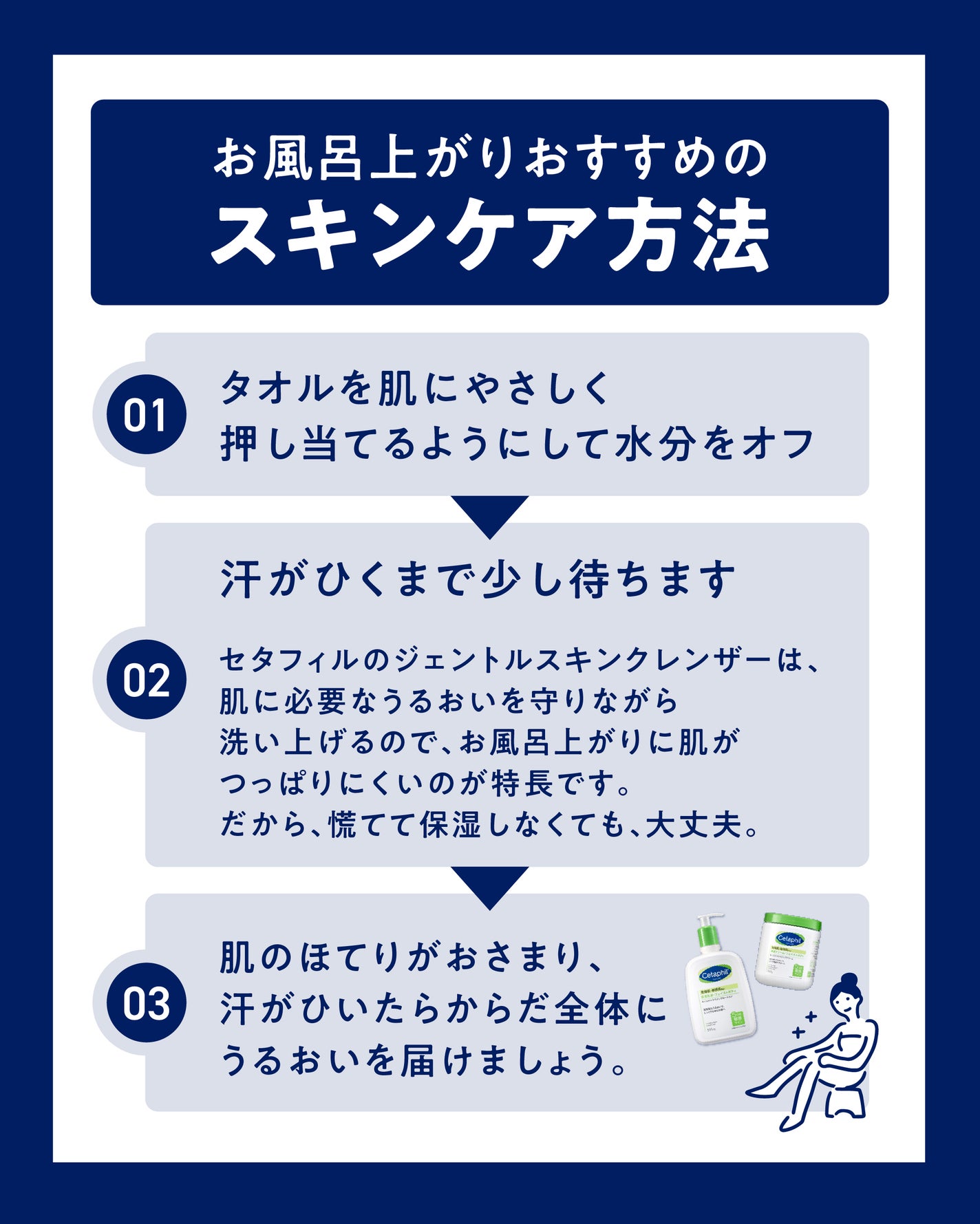 【公式】セタフィル on LIPS 「LIPSのみなさん、こんにちは🛁🫧\お風呂上がりはスキンケアが..」(4枚目)