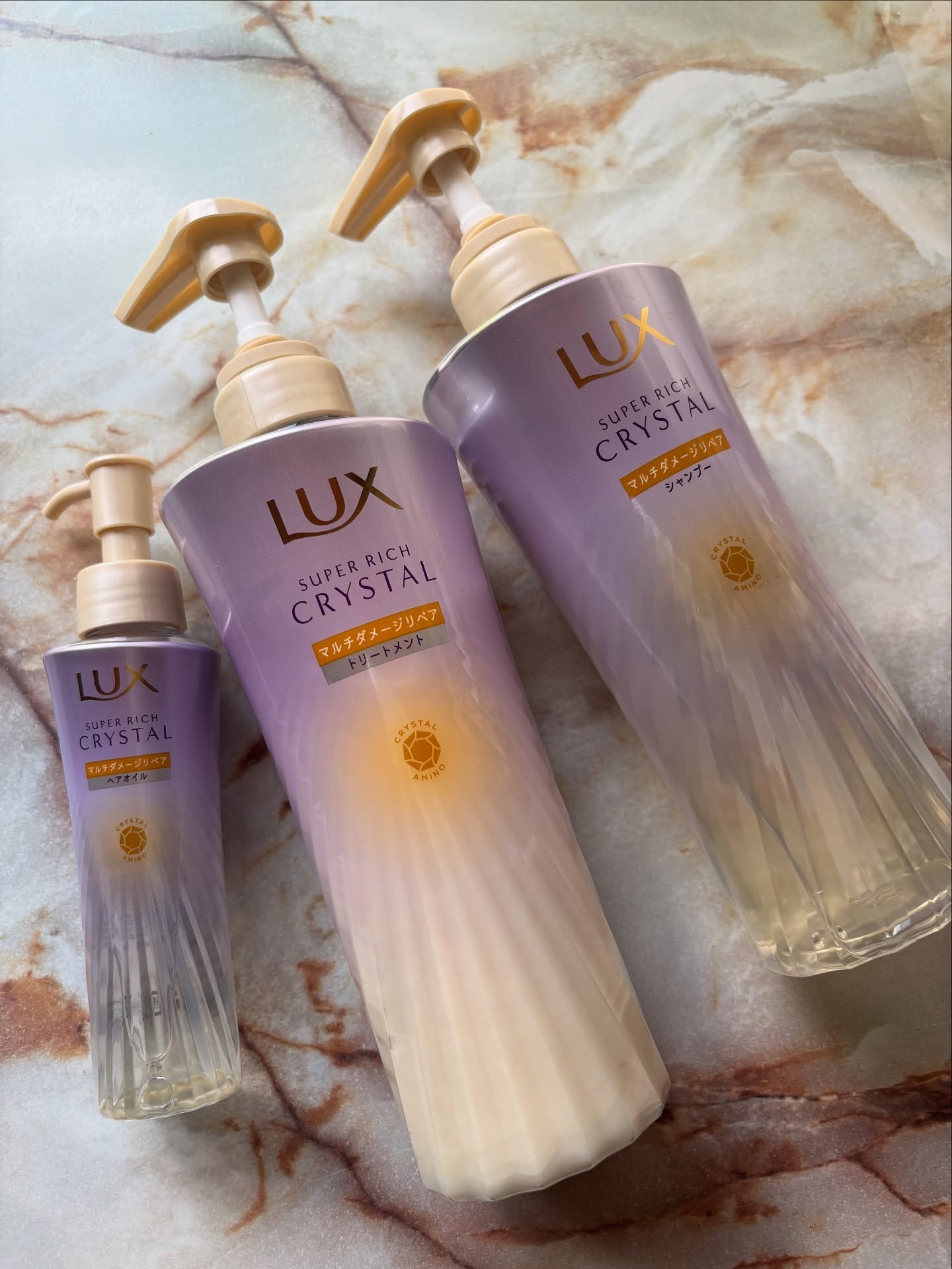 スーパーリッチクリスタル　マルチダメージリペア　シャンプー/トリートメント/LUX/市販シャンプーを使ったクチコミ（1枚目）