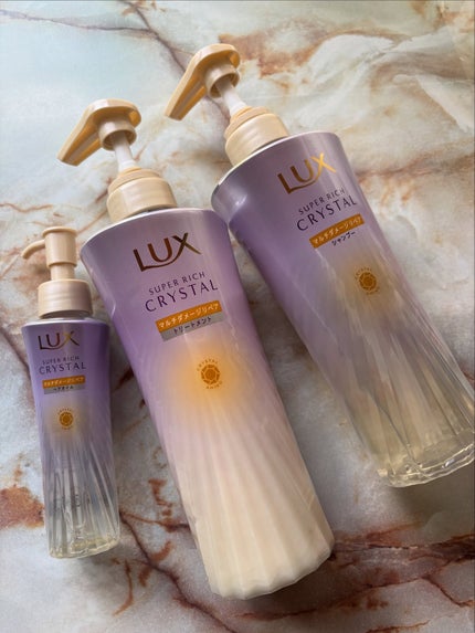 スーパーリッチクリスタル マルチダメージリペア シャンプー/トリートメント/LUX/市販シャンプーを使ったクチコミ(1枚目)