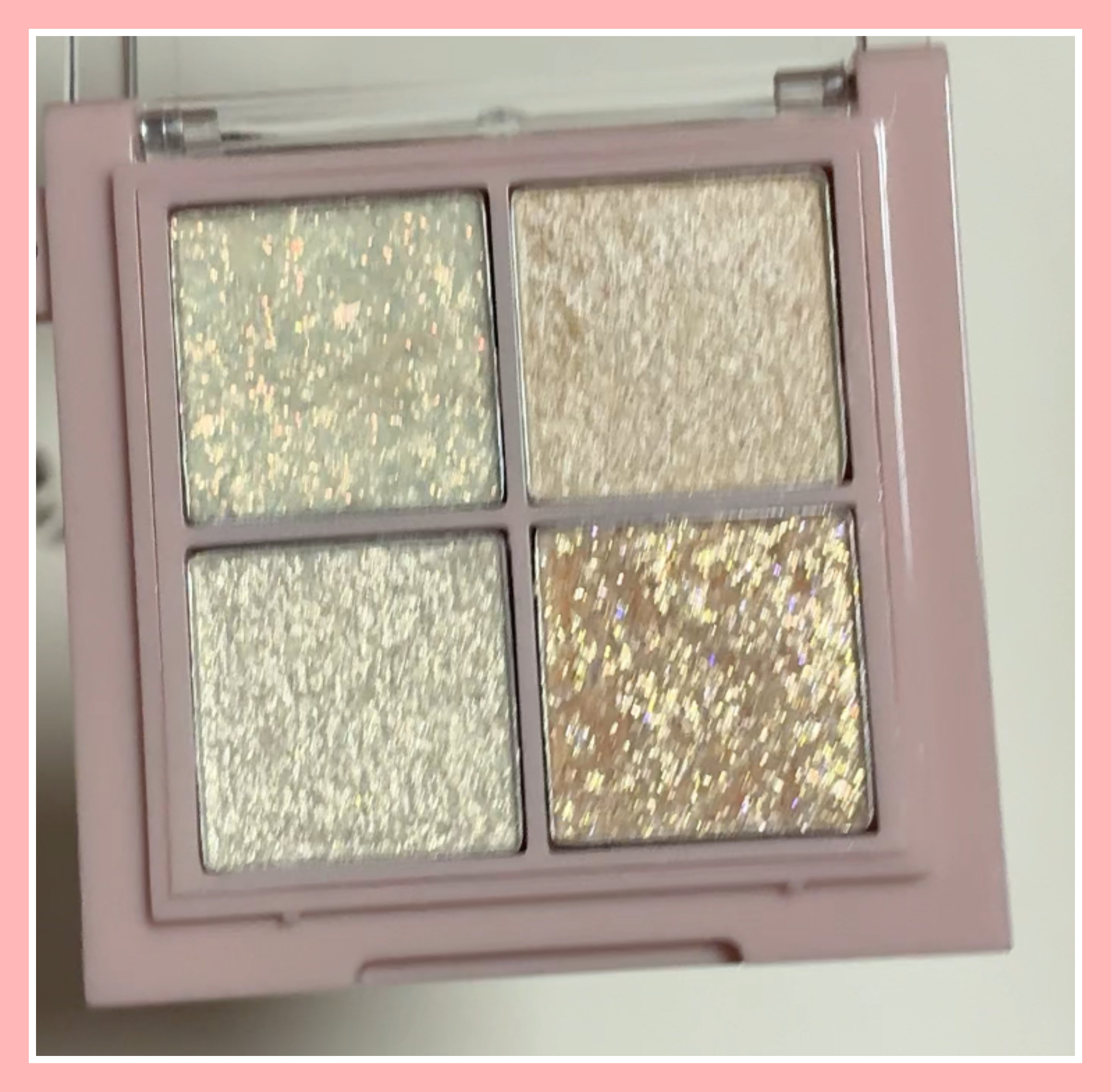 KM チェーン付きティンクルアイシャドウパレット/Kyumme/アイシャドウパレットを使ったクチコミ（3枚目）