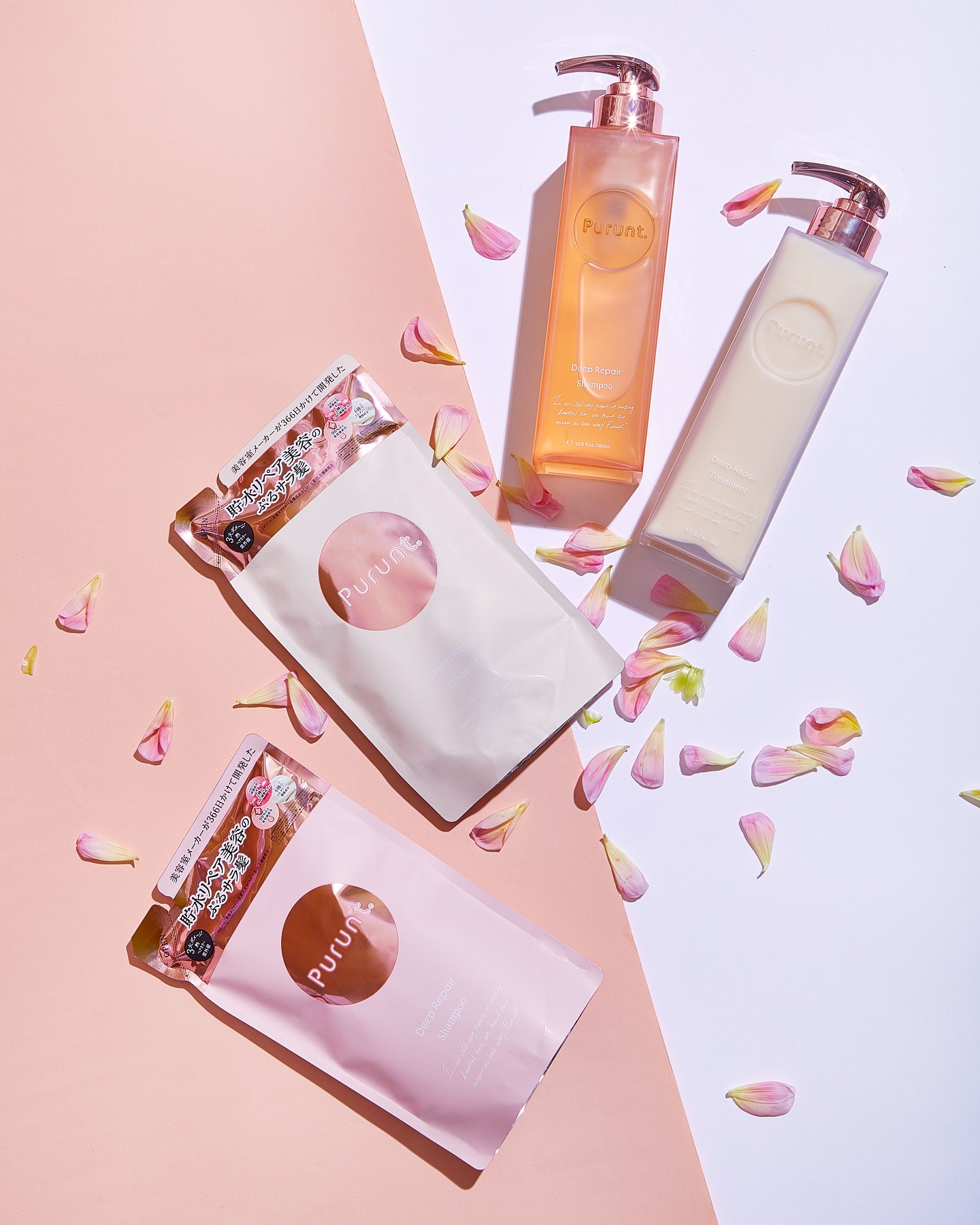 プルント ディープリペア美容液シャンプー／トリートメント/Purunt./市販シャンプーを使ったクチコミ（1枚目）