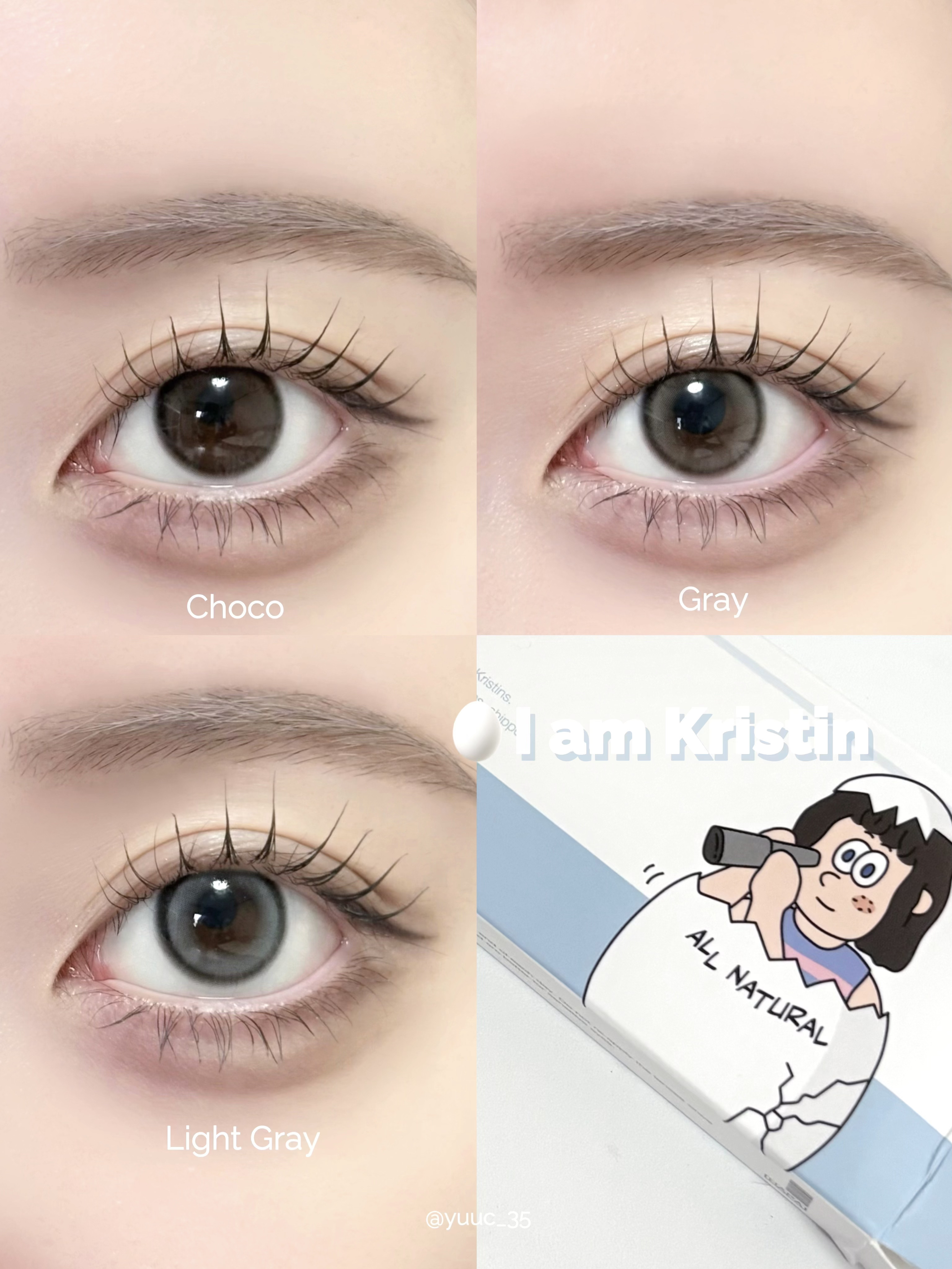 I am Kristin/Hapa kristin/１ヶ月（１MONTH）カラコンを使ったクチコミ（1枚目）