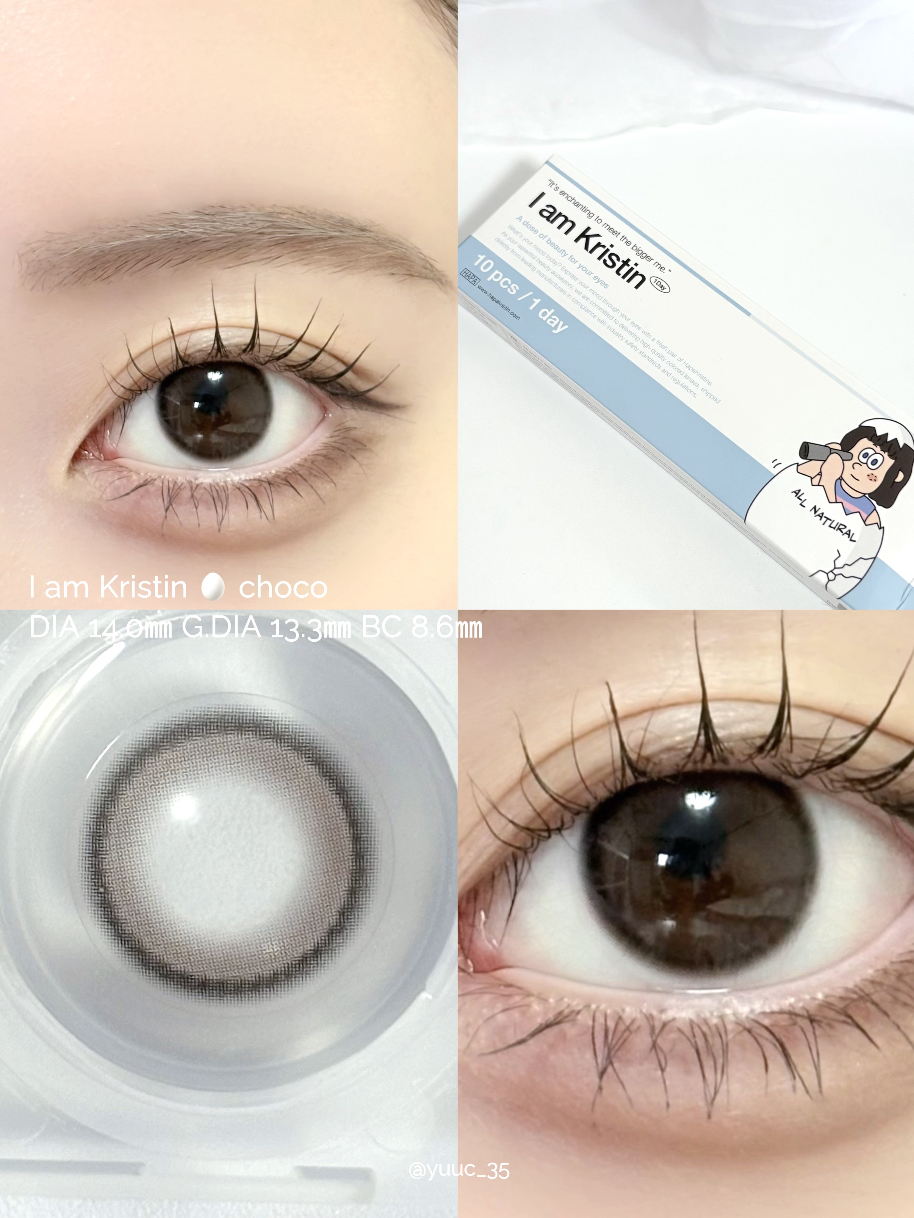 I am Kristin/Hapa kristin/１ヶ月（１MONTH）カラコンを使ったクチコミ（2枚目）