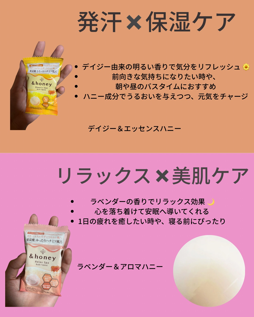 リラックス スパ バスタブレット/&honey/入浴剤を使ったクチコミ（2枚目）