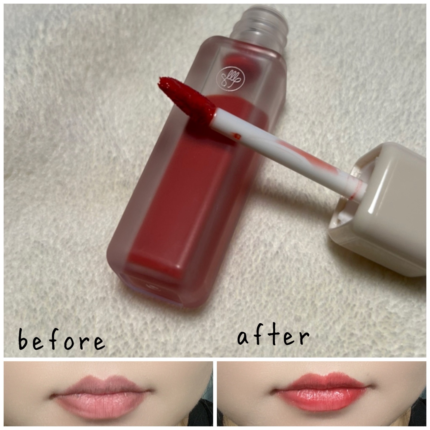 Arti Water Glow Tint/SON&PARK/口紅を使ったクチコミ（3枚目）