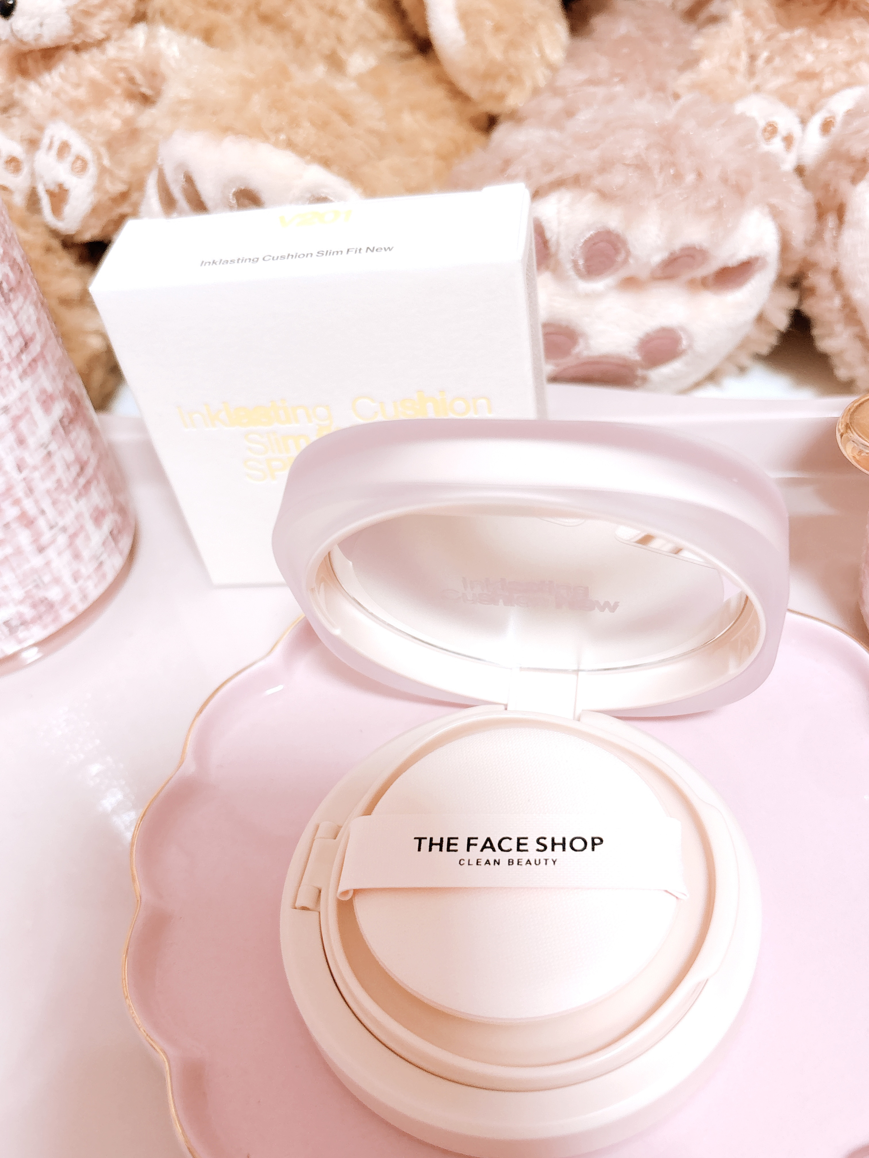 インクラスティングクッションファンデーション/THE FACE SHOP/クッションファンデーションを使ったクチコミ（2枚目）