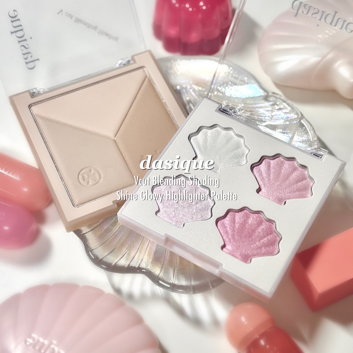 シャイングロイハイライターパレット/dasique/クリームハイライトを使ったクチコミ（1枚目）