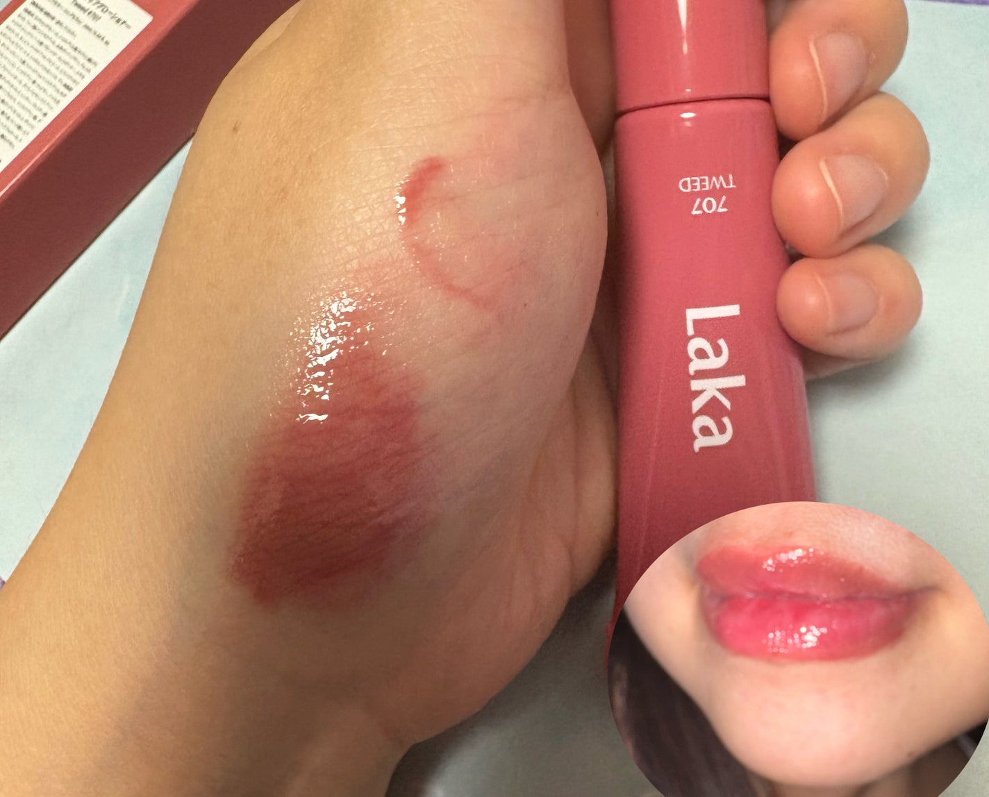 フルーティーリップグローショナー/Laka/リップグロスを使ったクチコミ(2枚目)