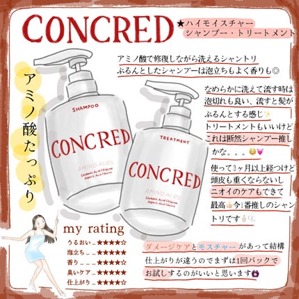 ハイダメージ メンテナンス シャンプー/トリートメント 1DAYトライアル/matsukiyo CONCRED/市販シャンプーを使ったクチコミ(1枚目)