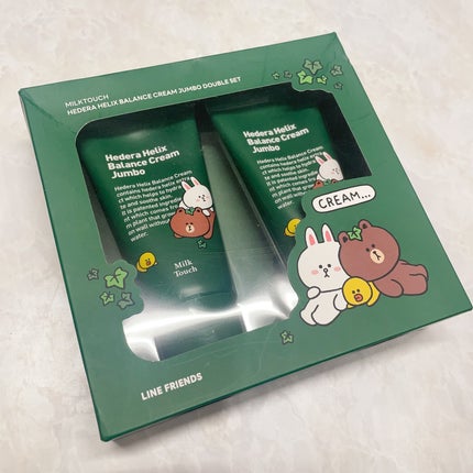 LINE FRIENDS ヘデラヘリックスバランスクリームジャンボSET/Milk Touch/フェイスクリームを使ったクチコミ(1枚目)