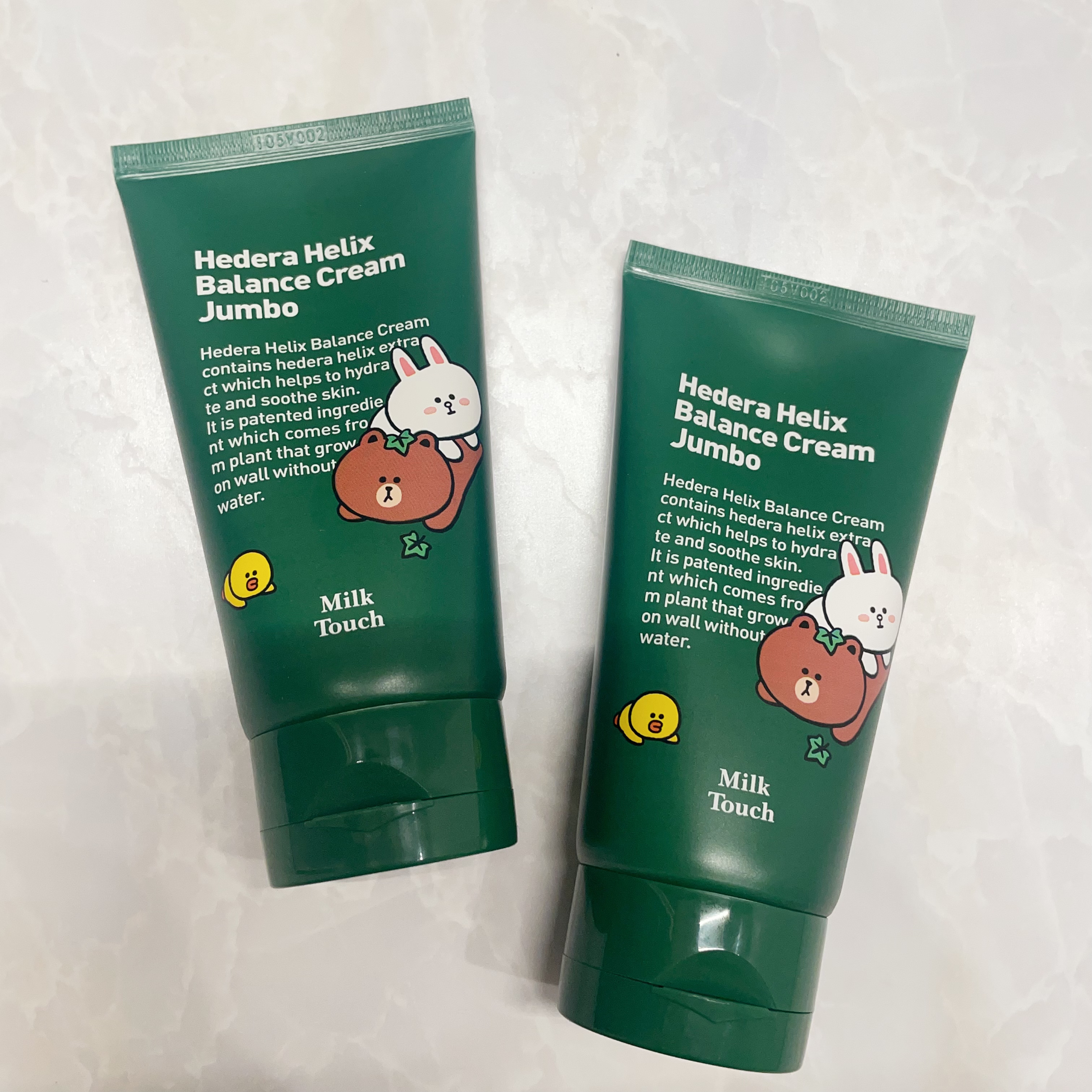 LINE FRIENDS ヘデラヘリックスバランスクリームジャンボSET/Milk Touch/フェイスクリームを使ったクチコミ（2枚目）