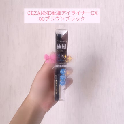極細アイライナーEX/CEZANNE/リキッドアイライナーを使ったクチコミ(1枚目)