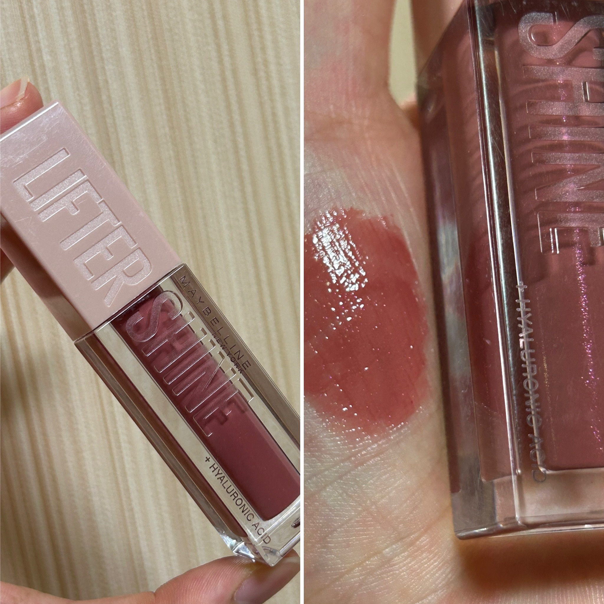 リフターシャイン 004 シルキーヌード/MAYBELLINE NEW YORK/リップグロスを使ったクチコミ（1枚目）