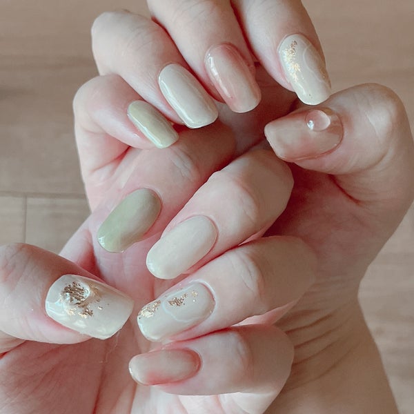 セミキュアジェルネイル(ハンド)/ohora/ネイルシール by AZ