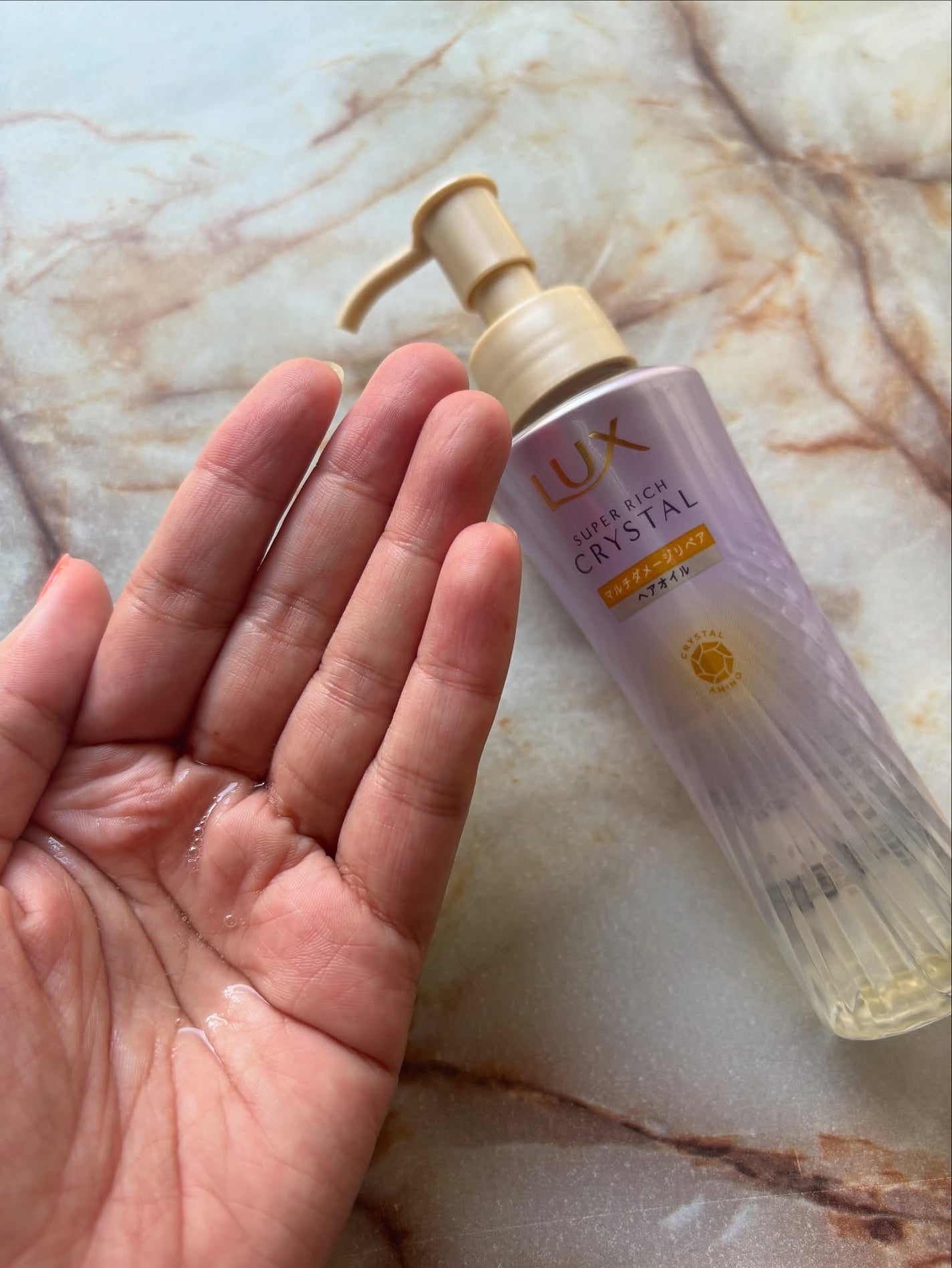 スーパーリッチクリスタル マルチダメージリペア シャンプー/トリートメント/LUX/市販シャンプーを使ったクチコミ(4枚目)