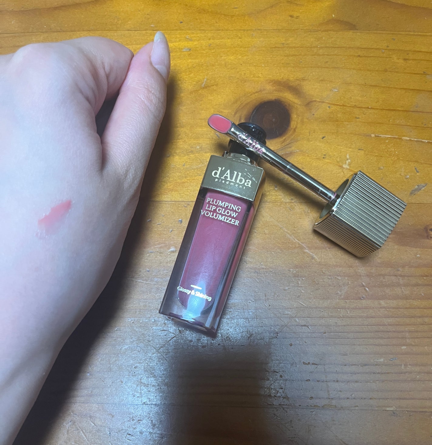 ダルバ プランピンクグロウボリューマイザー/ダルバ/リップグロスを使ったクチコミ(3枚目)