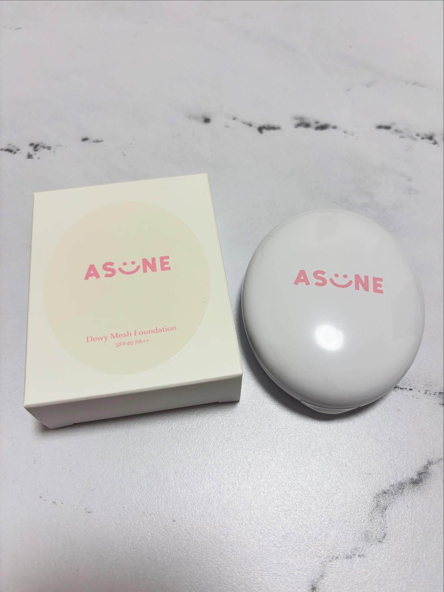 デューイーメッシュファンデーション/ASUNE /クッションファンデーションを使ったクチコミ（1枚目）