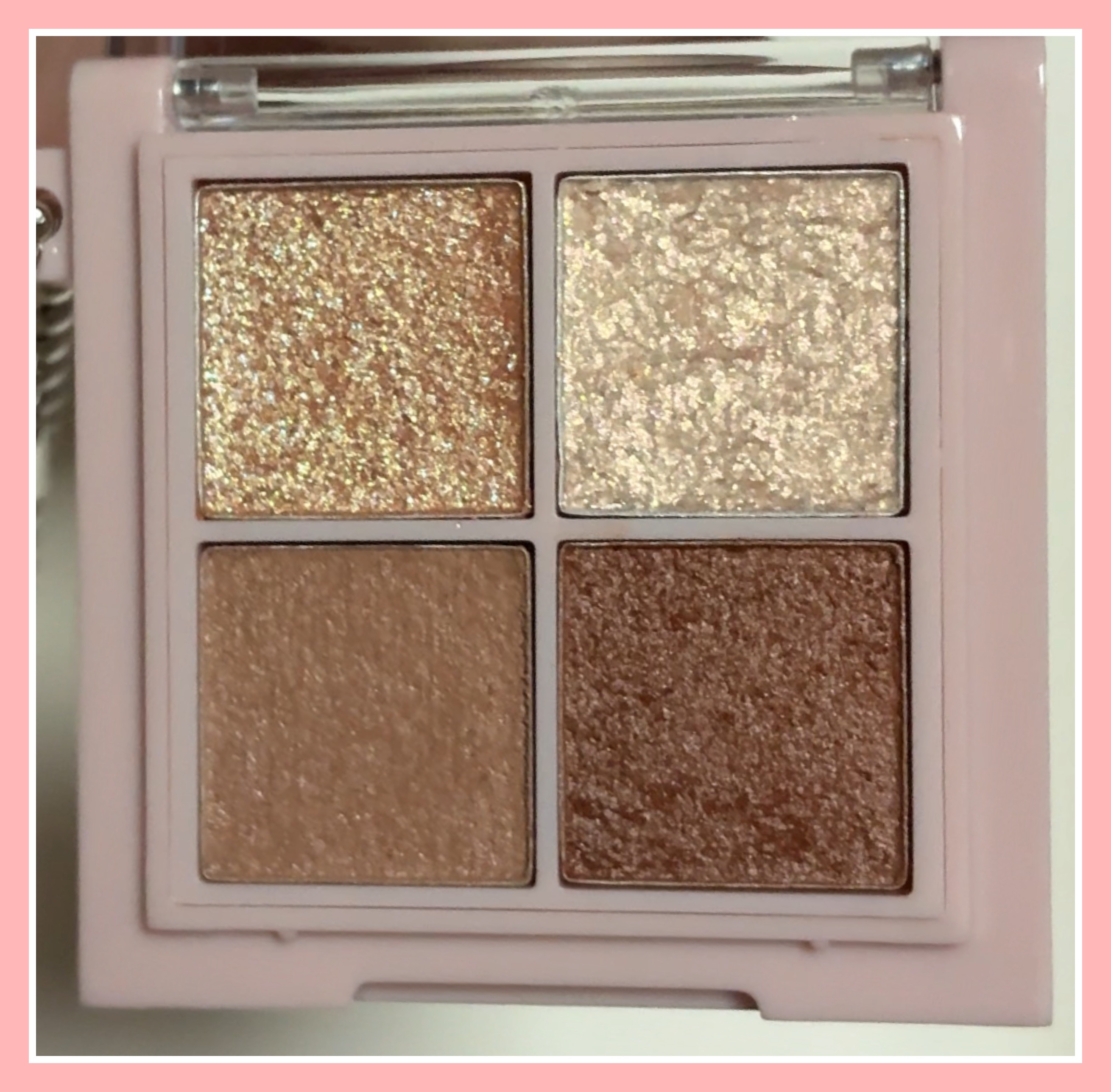 KM チェーン付きティンクルアイシャドウパレット/Kyumme/アイシャドウパレットを使ったクチコミ（3枚目）