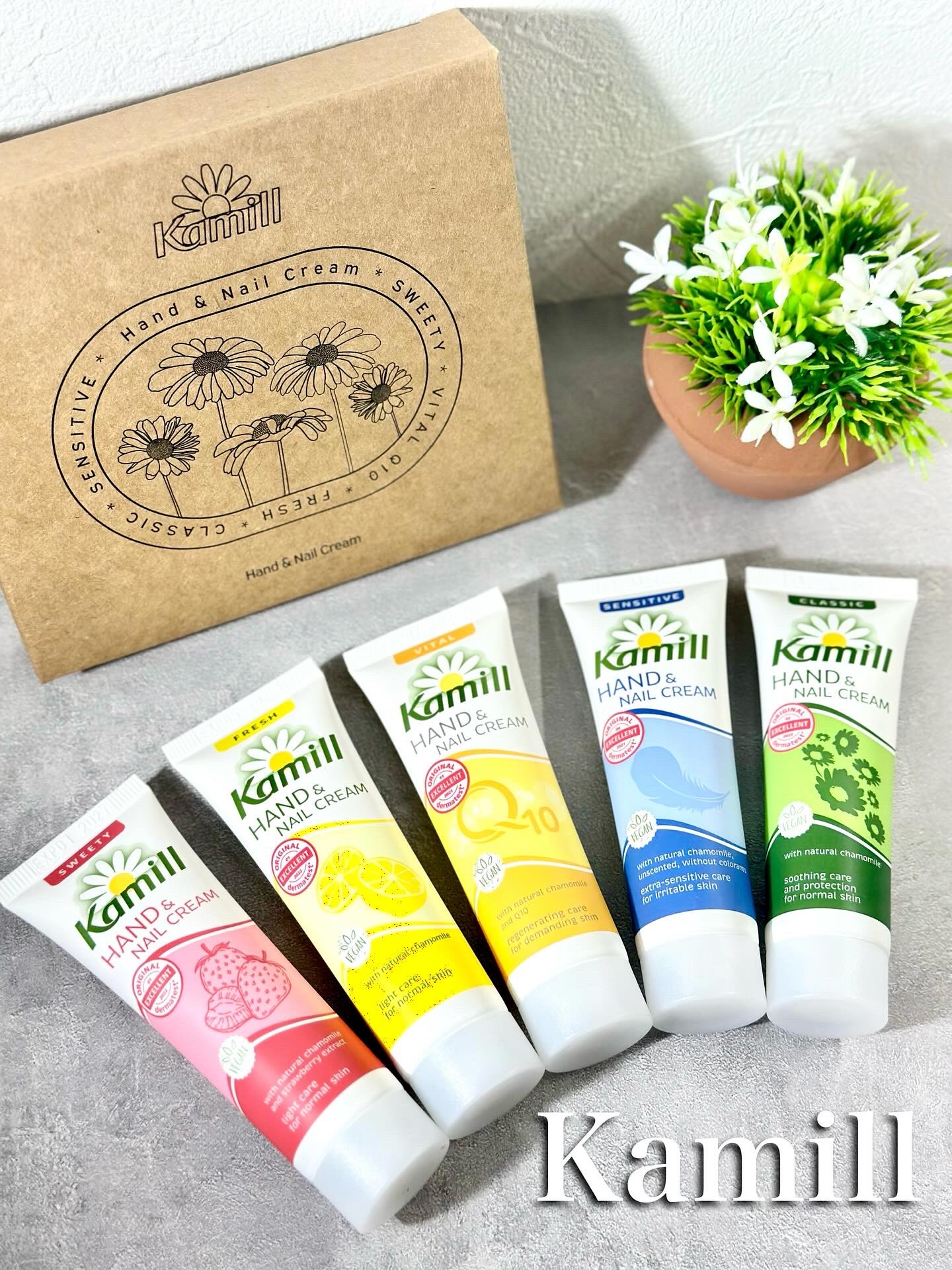 ハンド＆ネイルクリームミニ 企画セット30ml*5/カミール/その他キットセットを使ったクチコミ（1枚目）