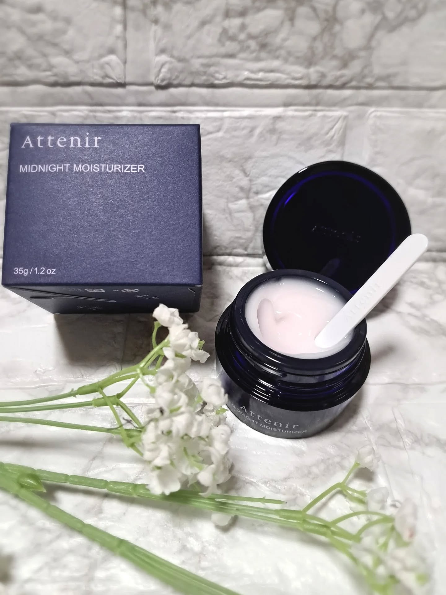 アテニア ミッドナイトモイスチャライザー/アテニア/フェイスクリームを使ったクチコミ（3枚目）