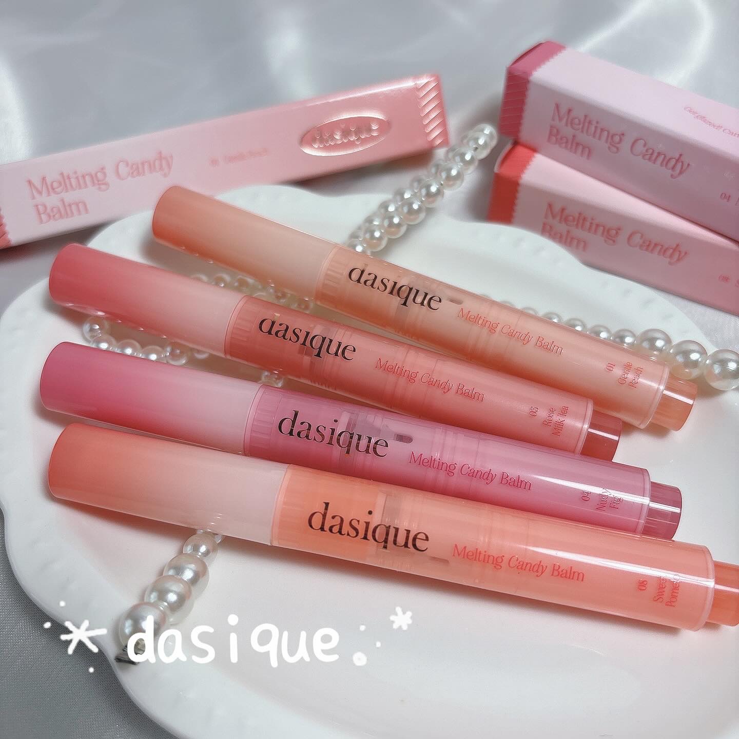 メルティングキャンディーバーム 02 アップルシナモン/dasique/口紅を使ったクチコミ（1枚目）