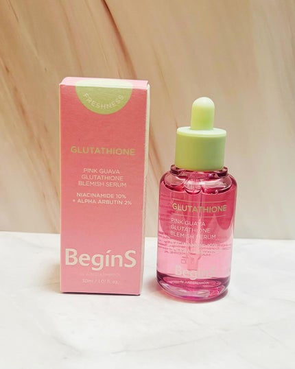 Pink Guava Glutathione Blemish Serum/BeginS by JUNGSAEMMOOL/美容液を使ったクチコミ(4枚目)