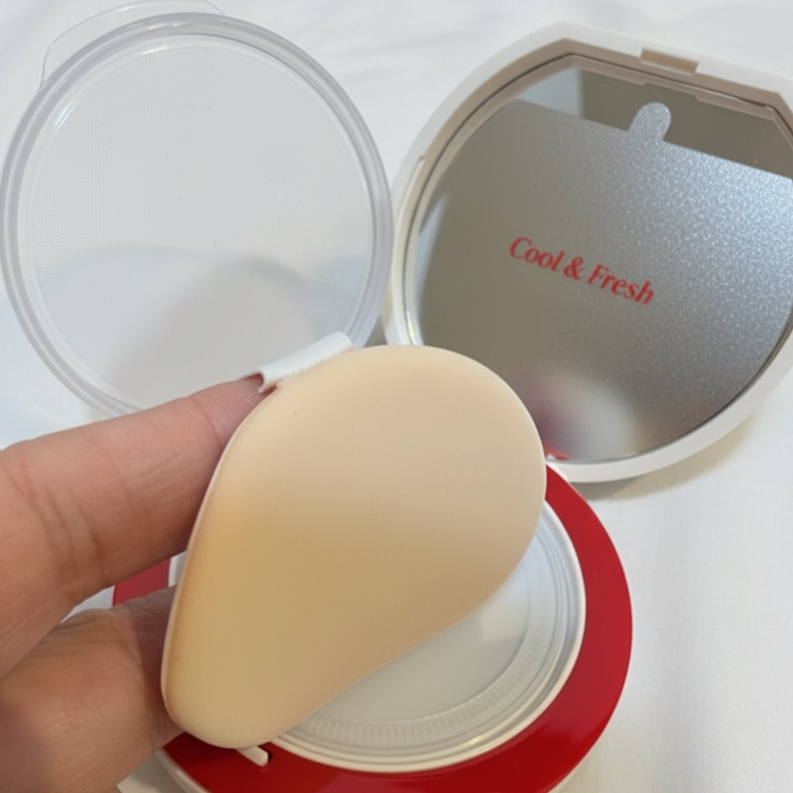 ビーベルベット セバムカットクッション/espoir/プレストパウダーを使ったクチコミ（2枚目）