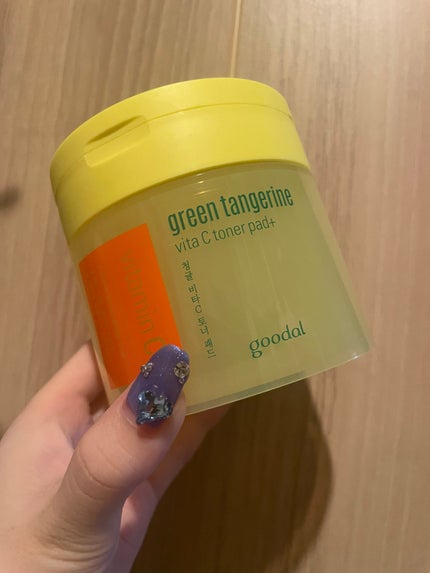 グリーンタンジェリン ビタCダークスポットケアパッド/goodal/トナーパッドを使ったクチコミ(1枚目)