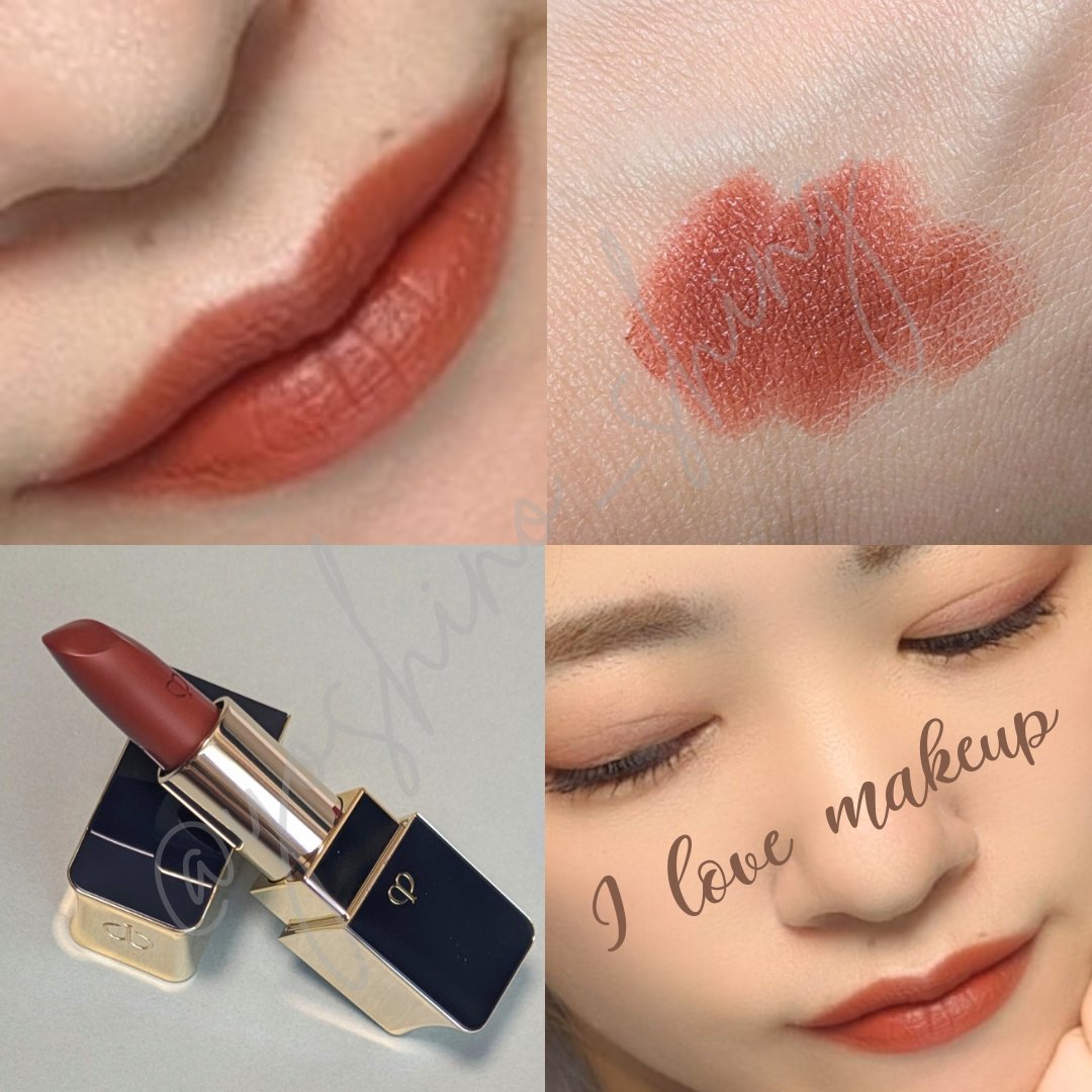 ルージュアレーブル マット 123 Orange Cosmos/クレ・ド・ポー ボーテ/口紅を使ったクチコミ（2枚目）