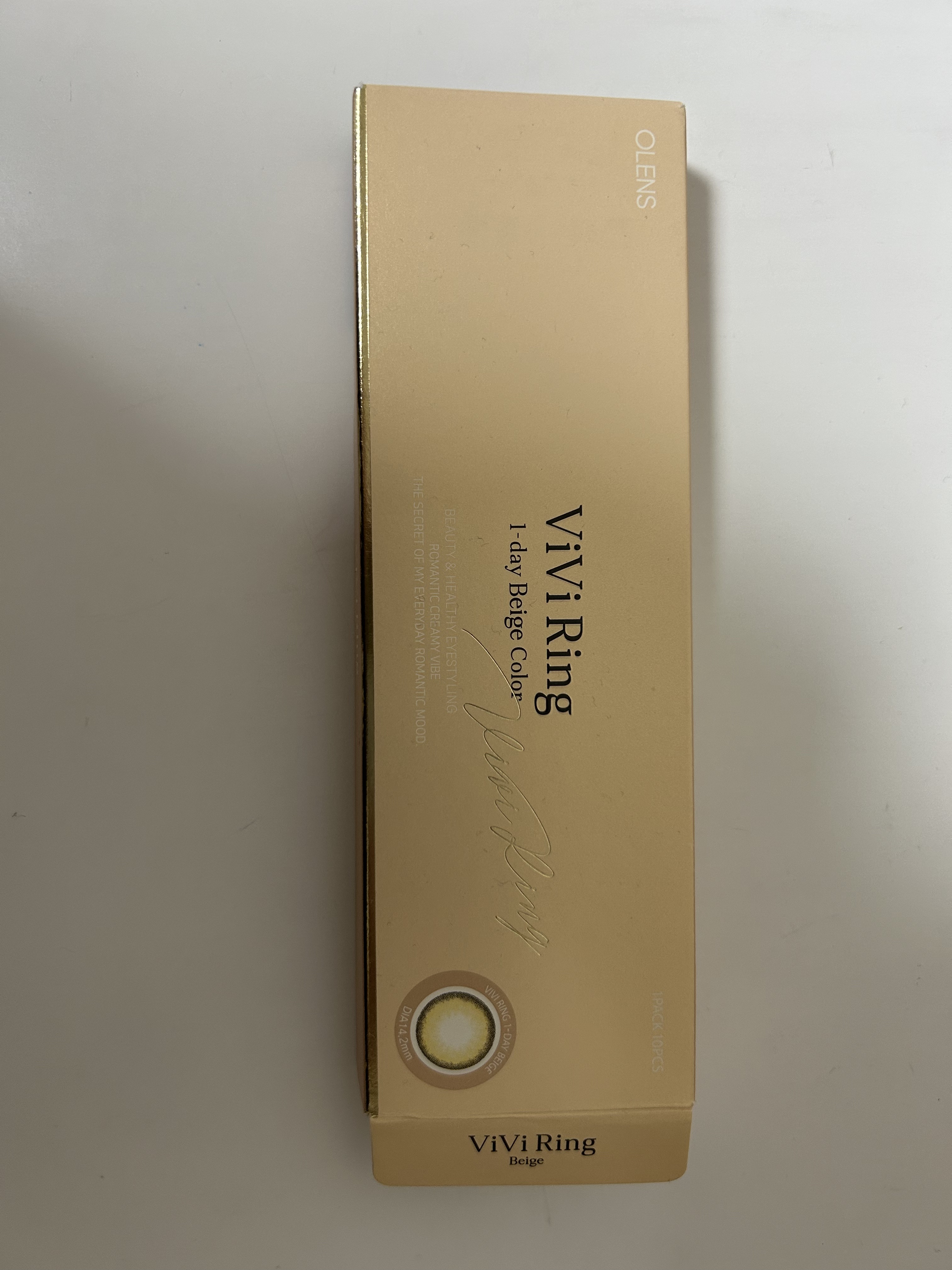 ViVi Ring 1day ベージュ/OLENS/ワンデー（１DAY）カラコンを使ったクチコミ（1枚目）