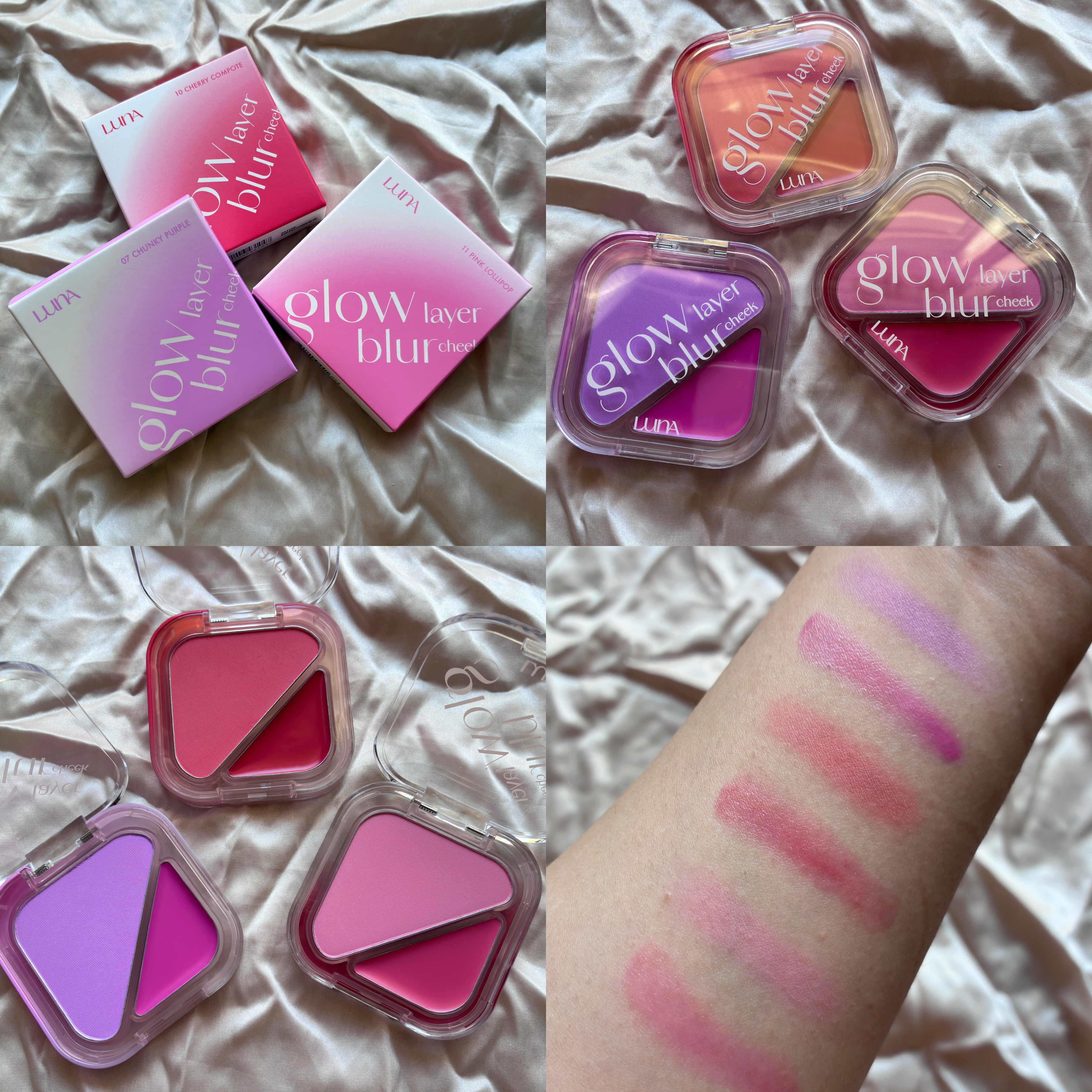 グローレイヤーブラーチーク 11 ピンクロリポップ/LUNA/パウダーチークを使ったクチコミ（1枚目）