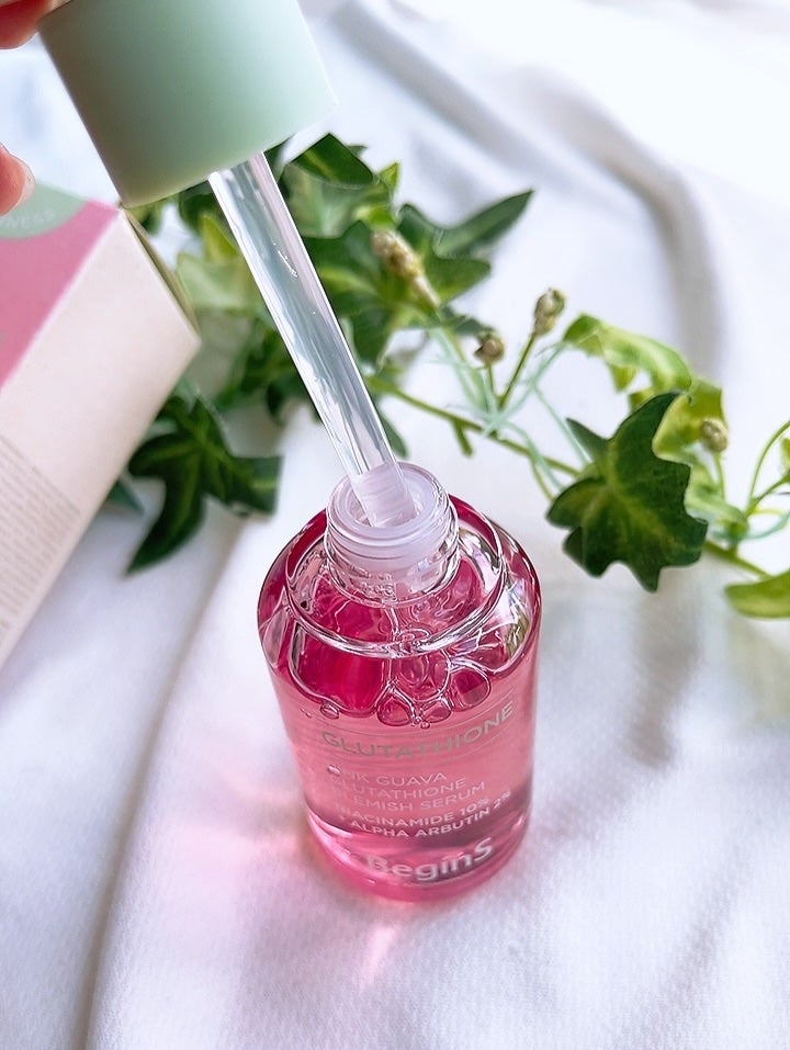 Pink Guava Glutathione Blemish Serum/BeginS by JUNGSAEMMOOL/美容液を使ったクチコミ(4枚目)