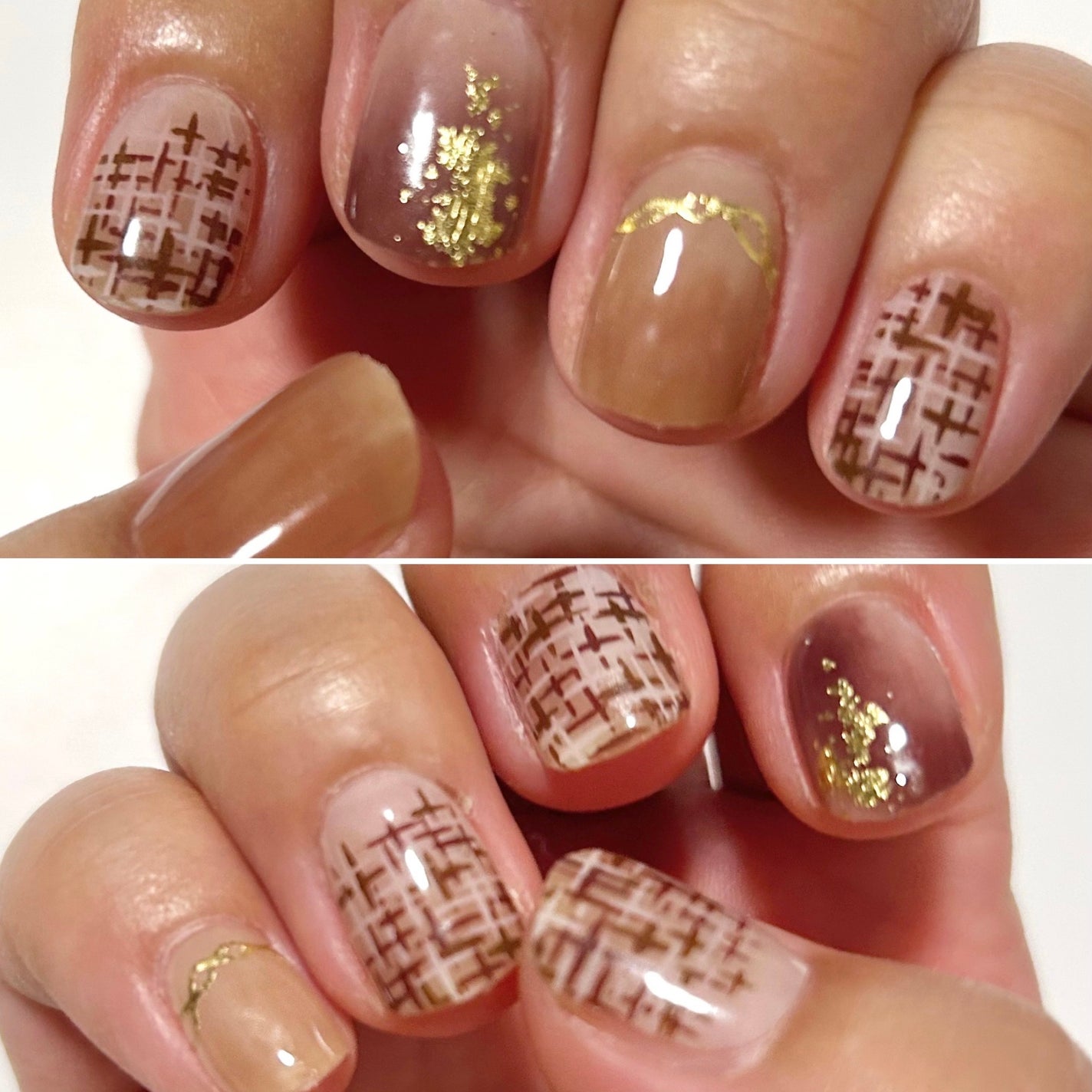 セミキュアジェルネイル(ハンド)/ohora/ネイルシールを使ったクチコミ(3枚目)