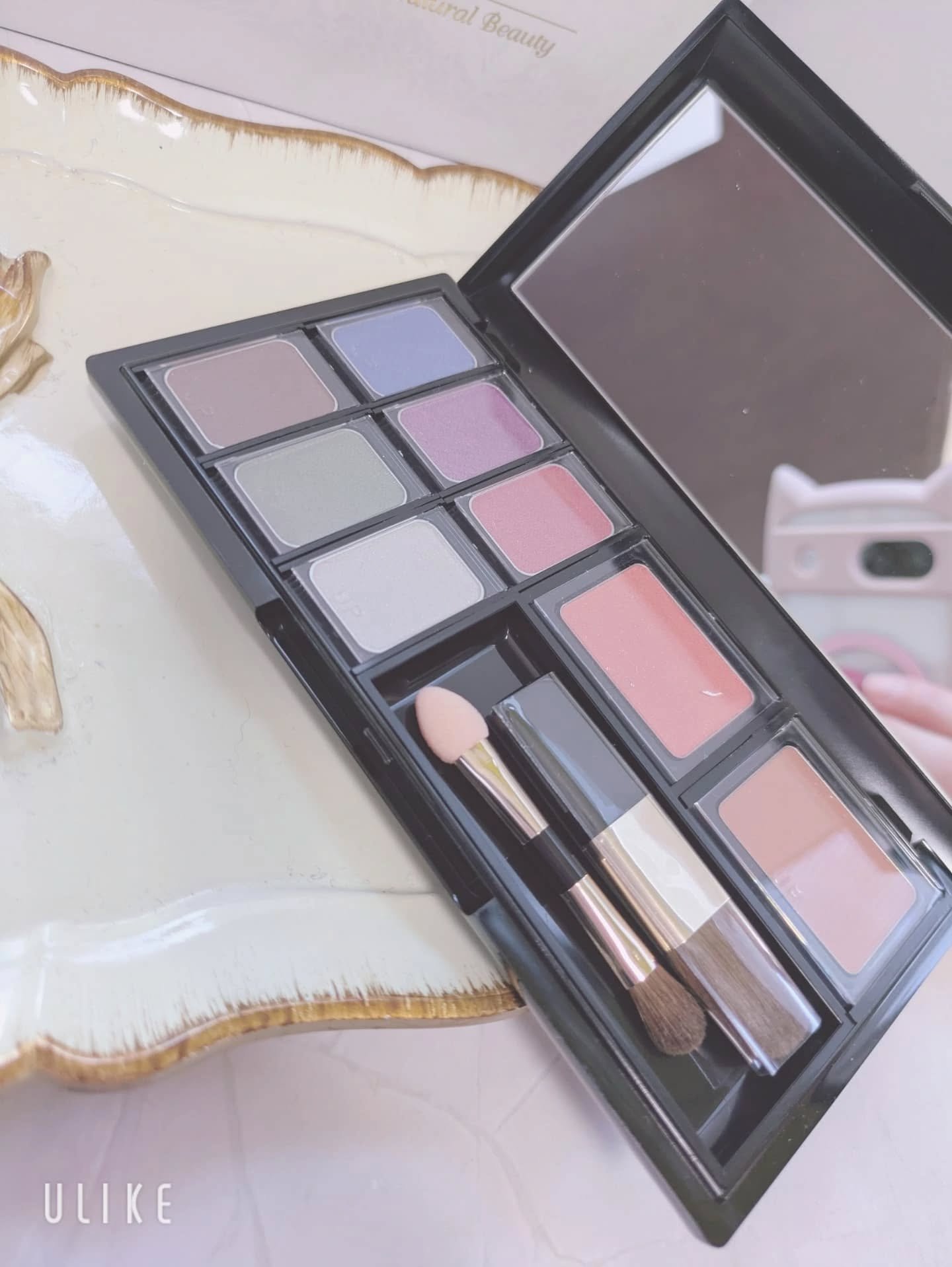 ナチュラルカラー シャドー チーク セット/くれえる/アイシャドウパレットを使ったクチコミ（3枚目）