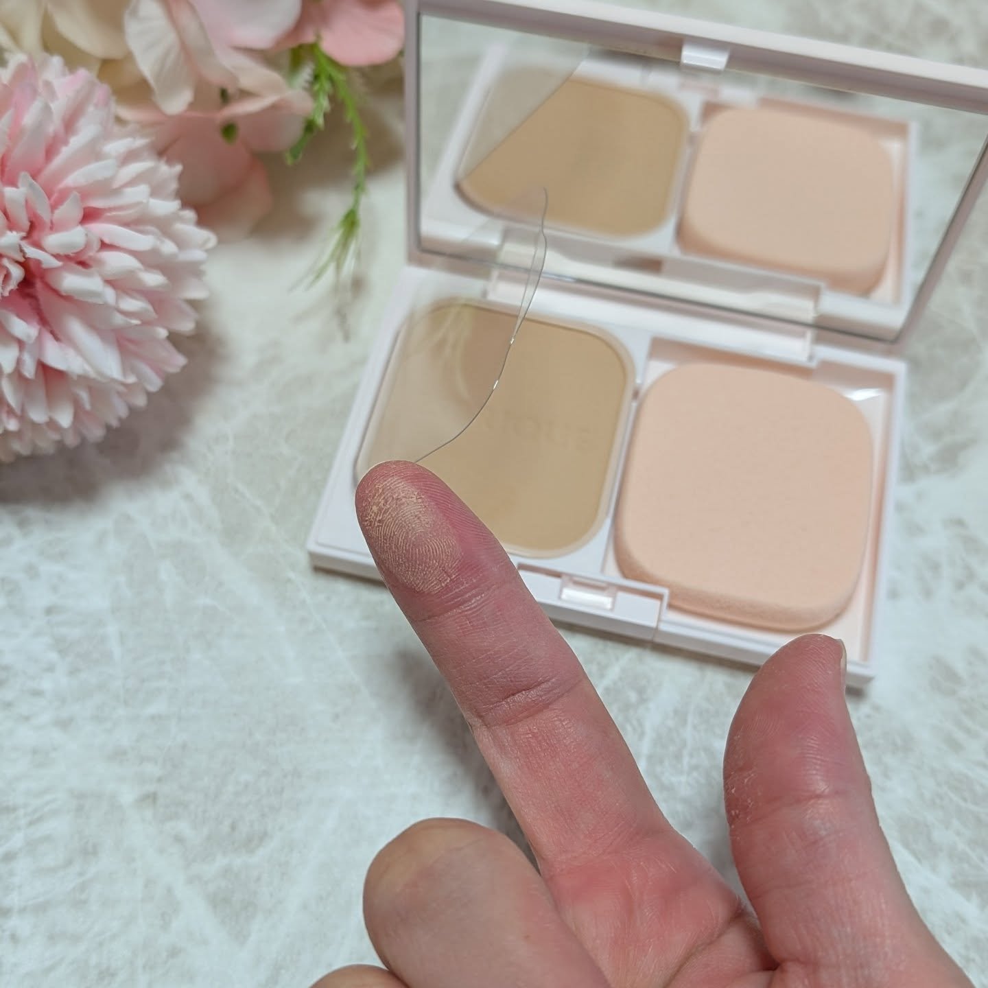 メルティセラム グロウパウダー/ESPRIQUE/パウダーファンデーションを使ったクチコミ（3枚目）