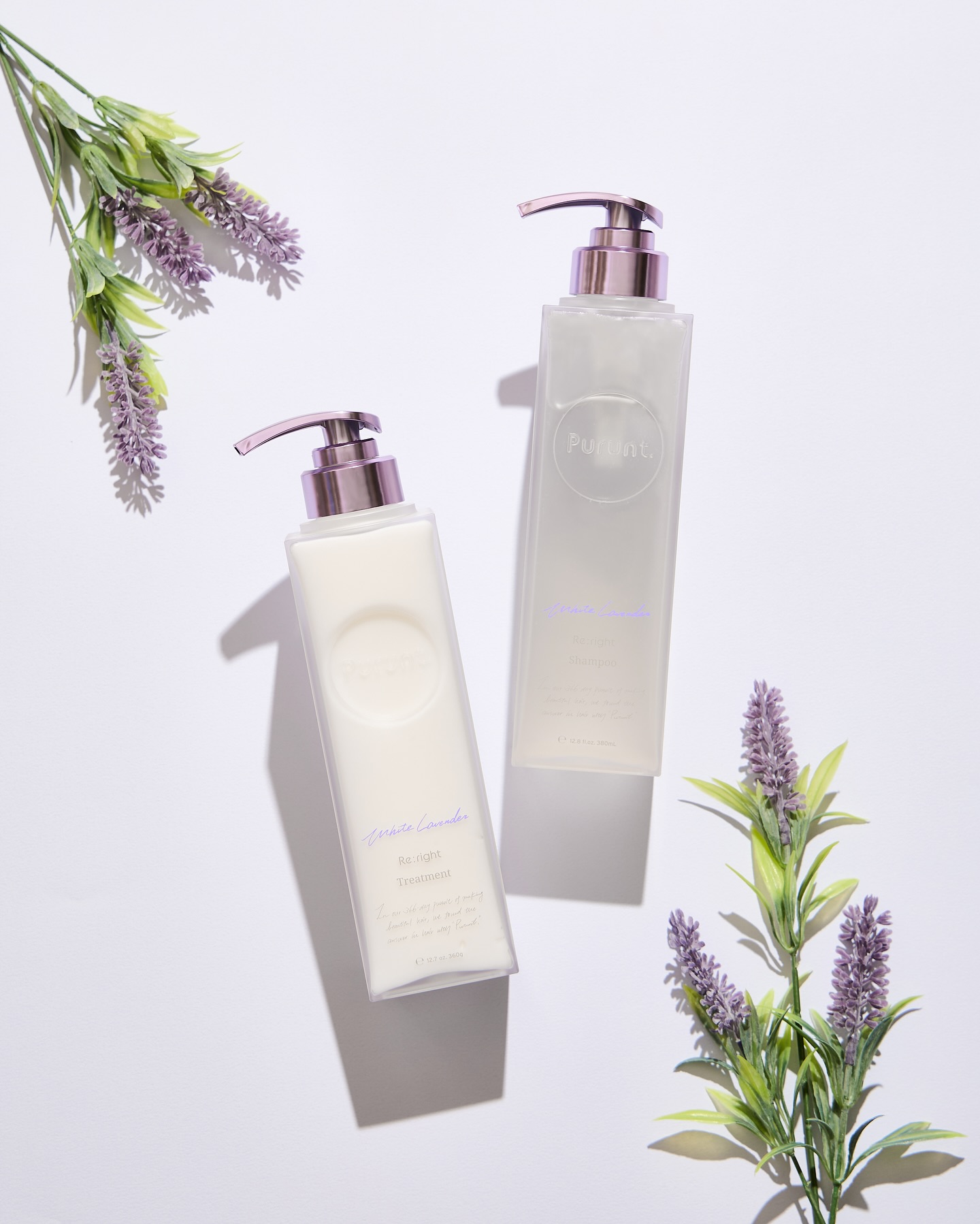 プルント　リライトペアセット　ホワイトラベンダー/Purunt./シャンプー・コンディショナーを使ったクチコミ（1枚目）