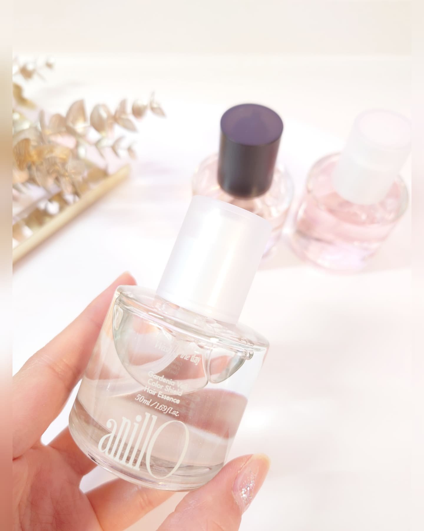 ロージーナイトヘアエッセンス/ANILLO/ヘアオイルを使ったクチコミ（3枚目）