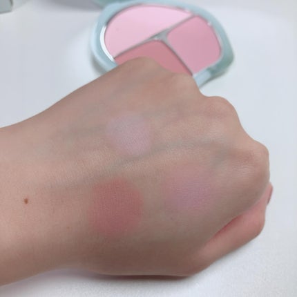 TIMAGE 3色チークパレット/TIMAGE/パウダーチークを使ったクチコミ(4枚目)