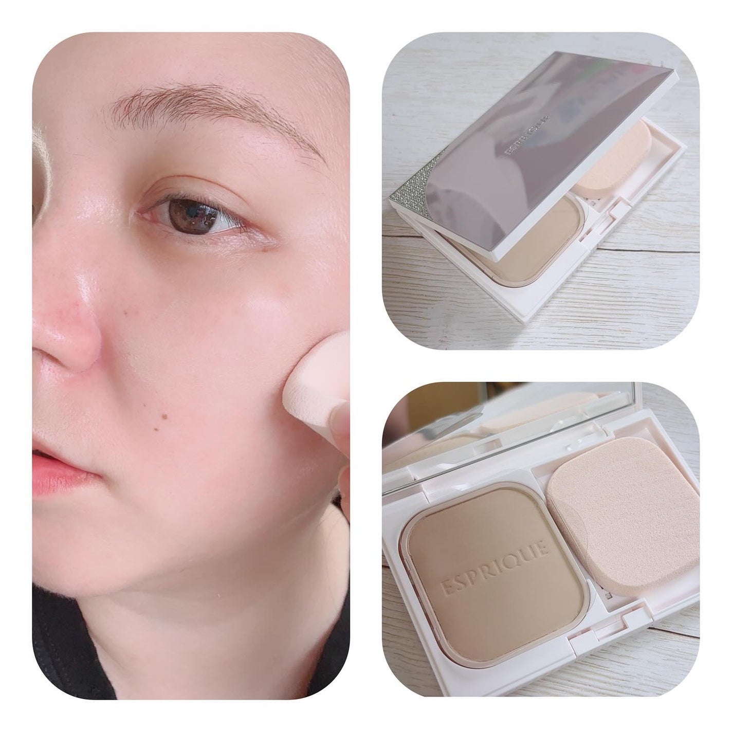 メルティセラム グロウパウダー/ESPRIQUE/パウダーファンデーションを使ったクチコミ(4枚目)